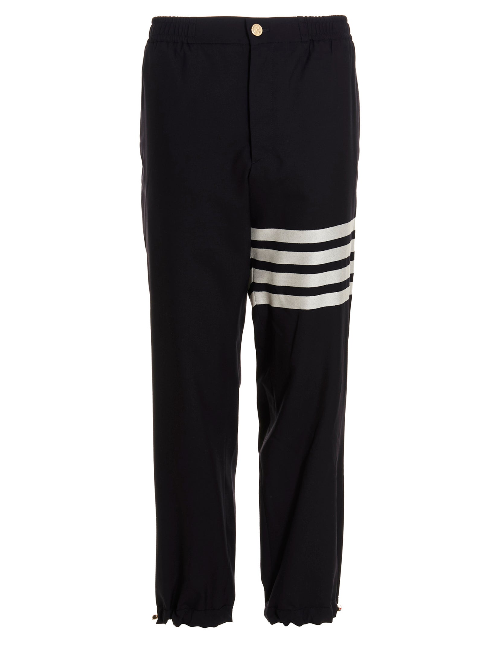 Thom Browne Blue Wool Athletic Men's Pants