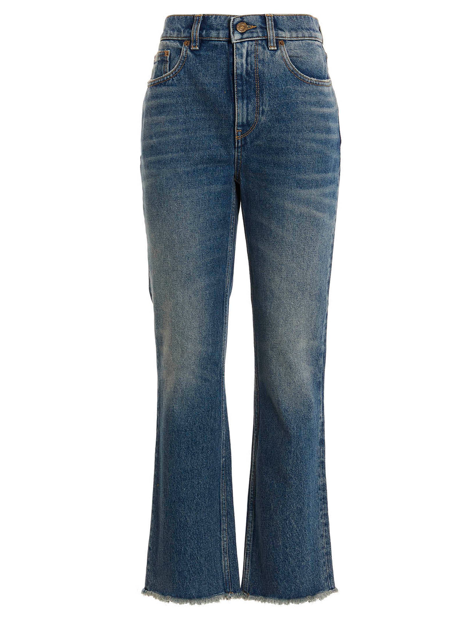 Golden Goose Blue Cotton Flared Women's Jeans