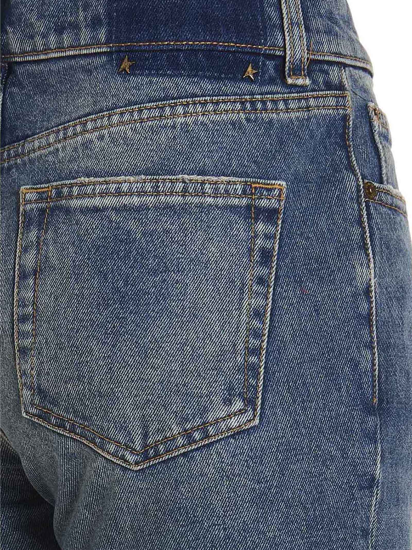 Golden Goose Blue Cotton Flared Women's Jeans