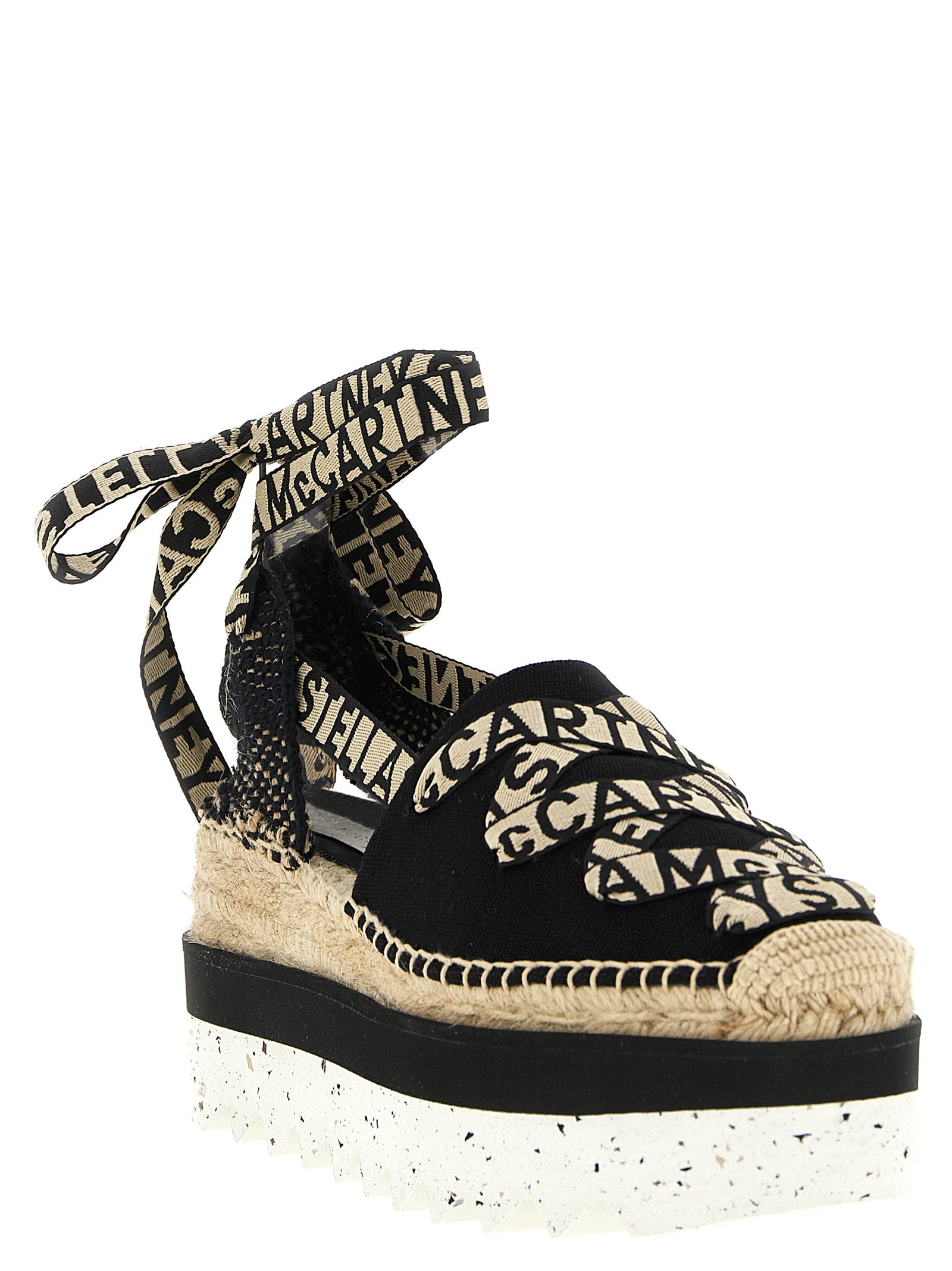 Stella McCartney Multicolor Cotton Wedge Women's Sandals