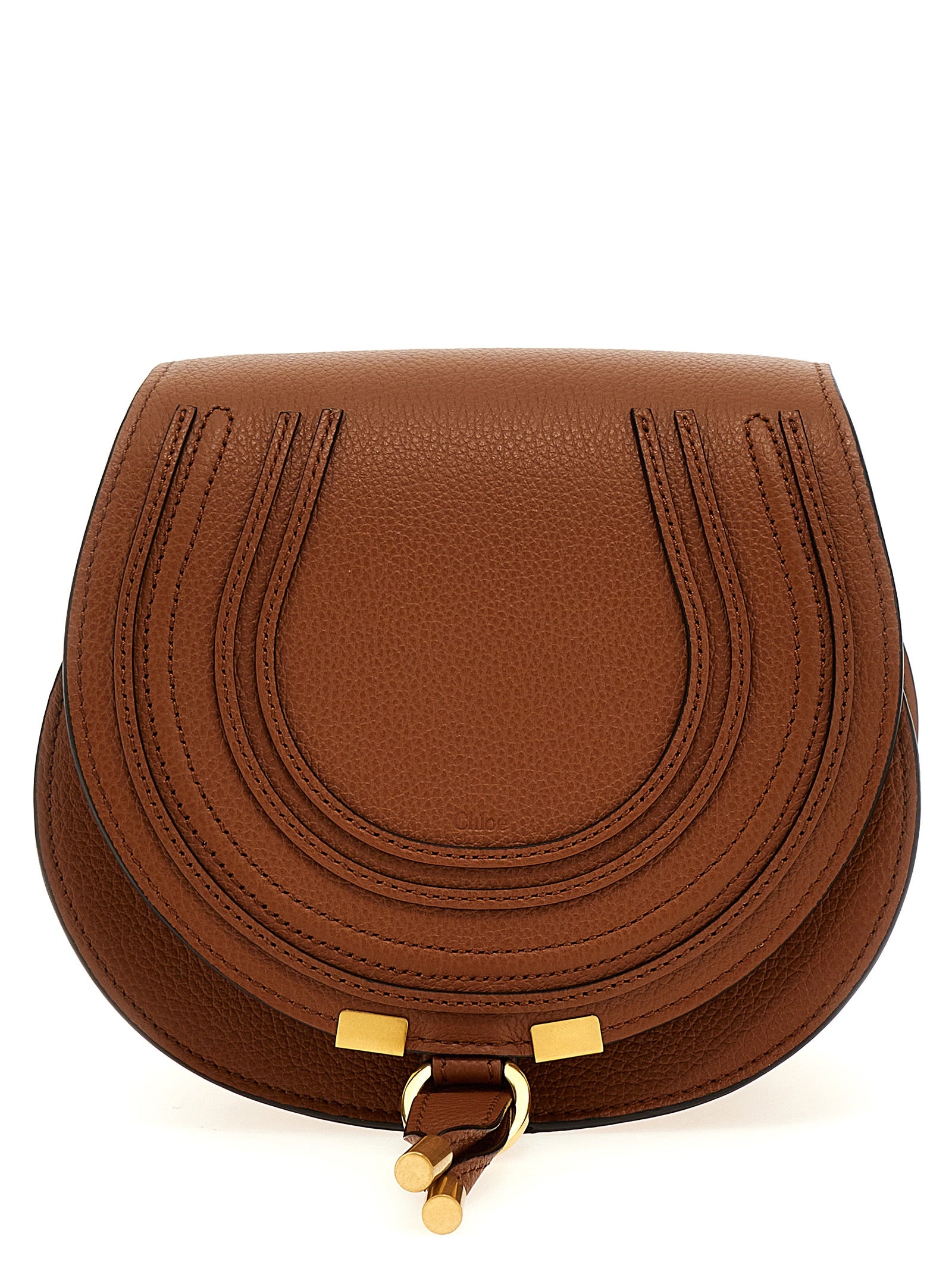 Chloé Brown Lamb Leather Crossbody Women's Bag