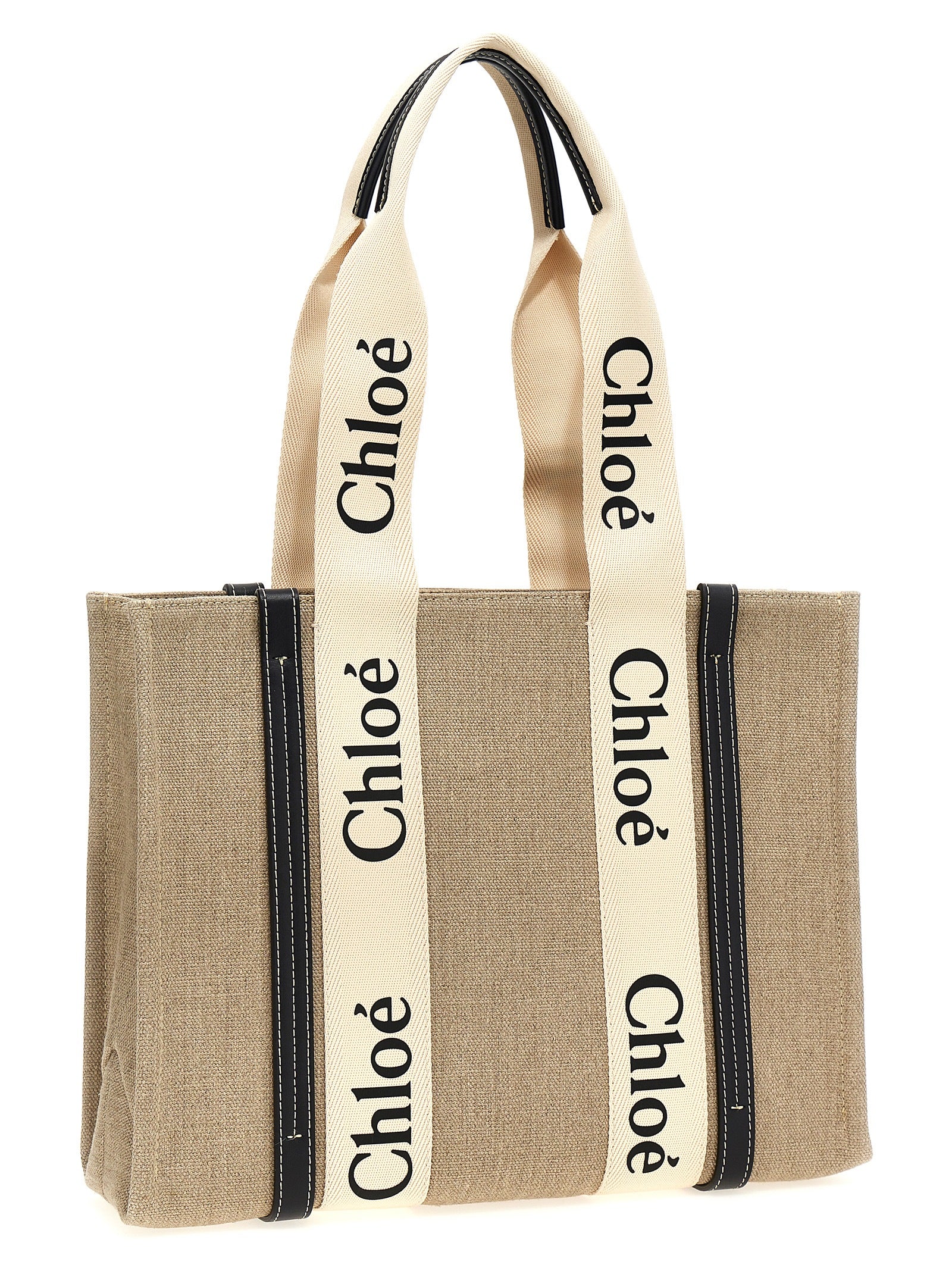 Chloé Beige Calfskin Tote Women's Bag