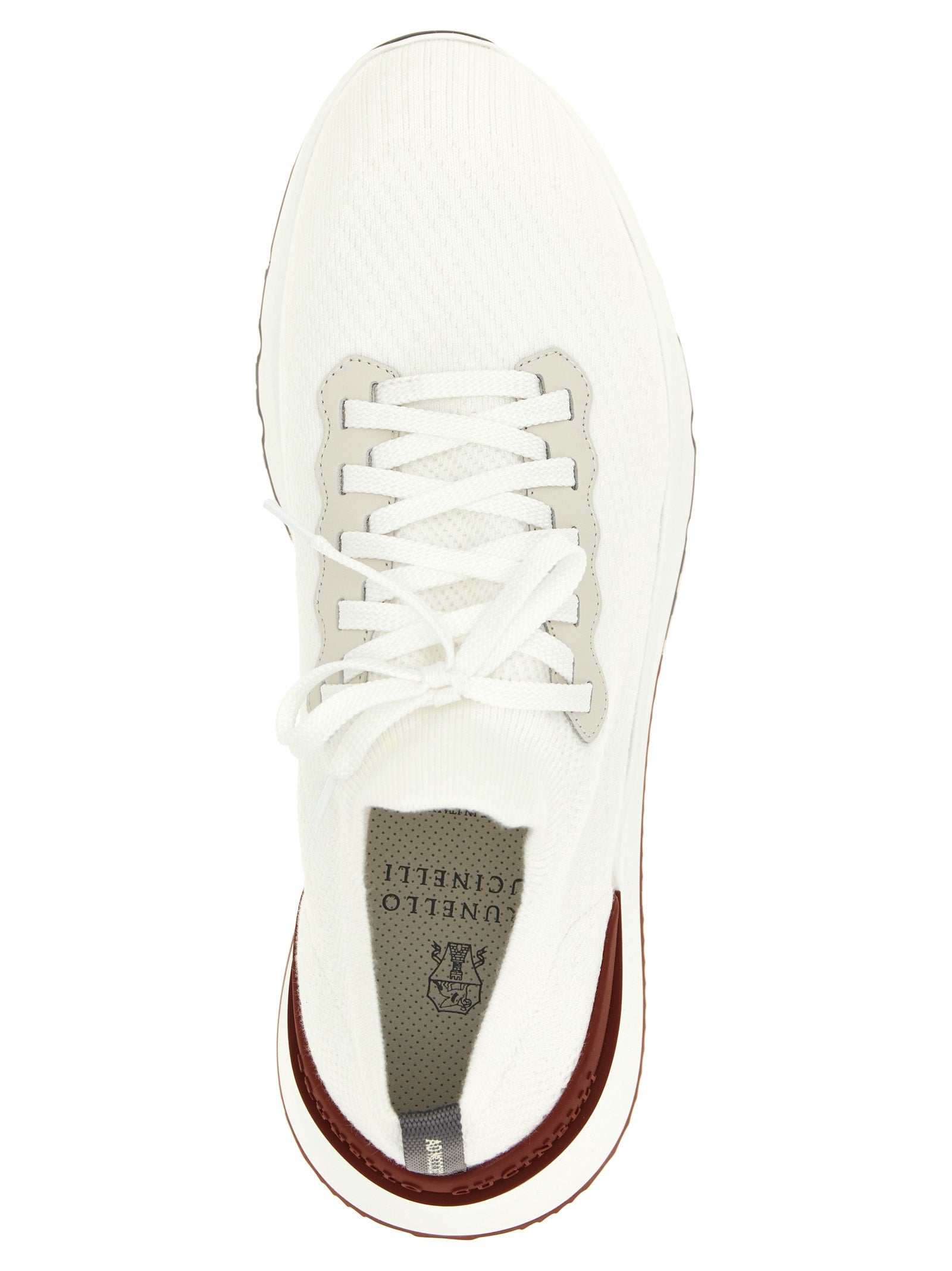 Brunello Cucinelli White Polyethylene Athletic Men's Sneakers