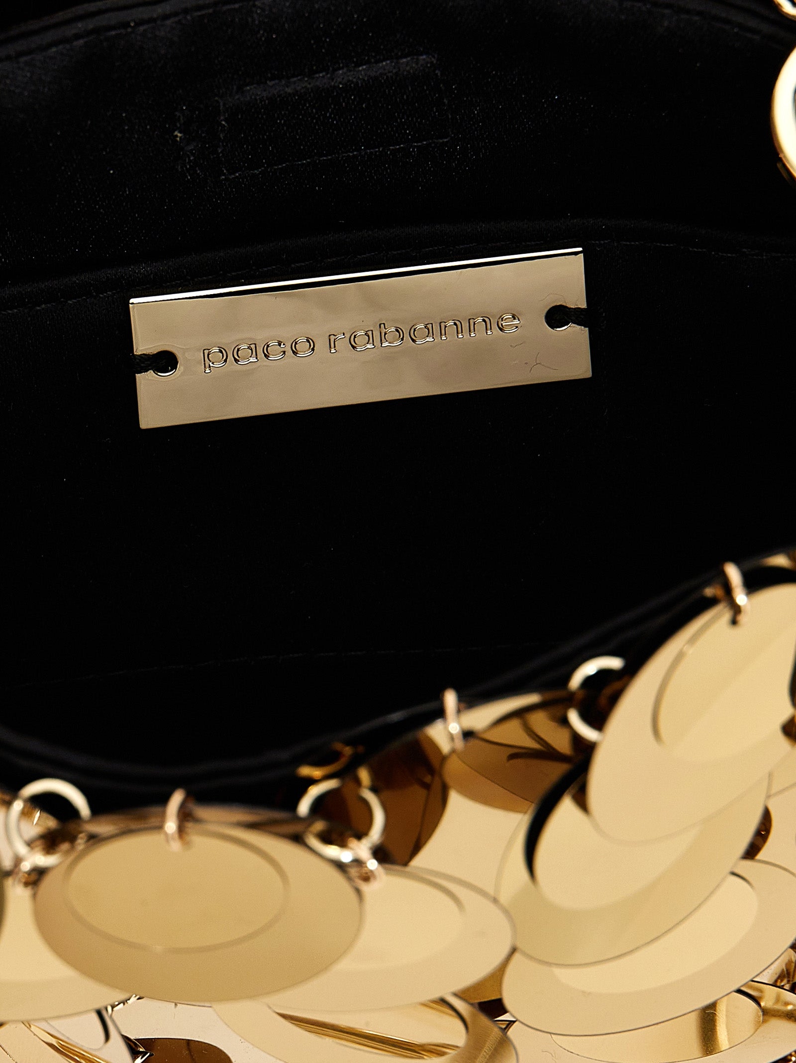 Paco Rabanne Gold Polyester Women's Handbag