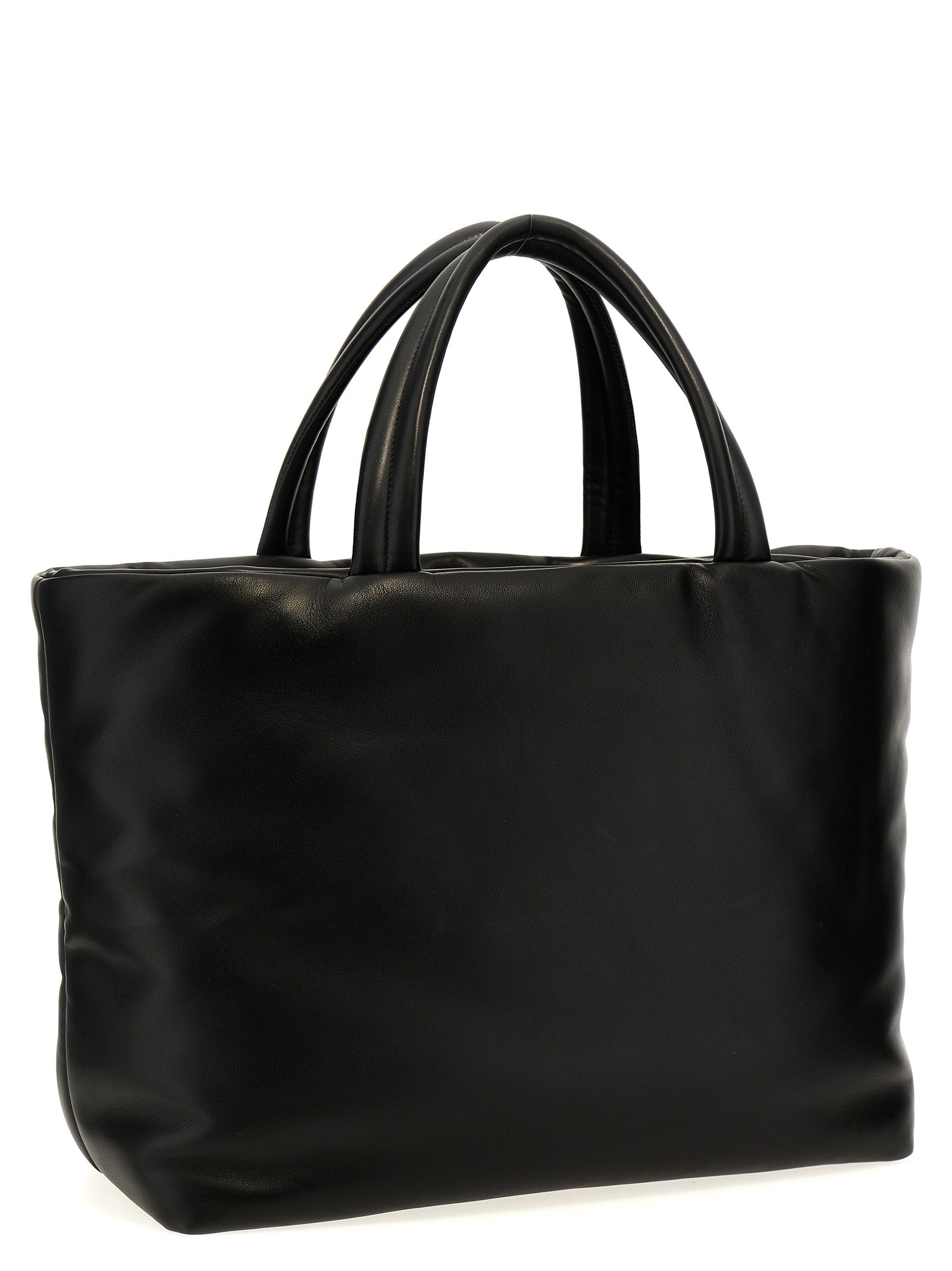 Saint Laurent Black Lamb Leather Tote  Bag