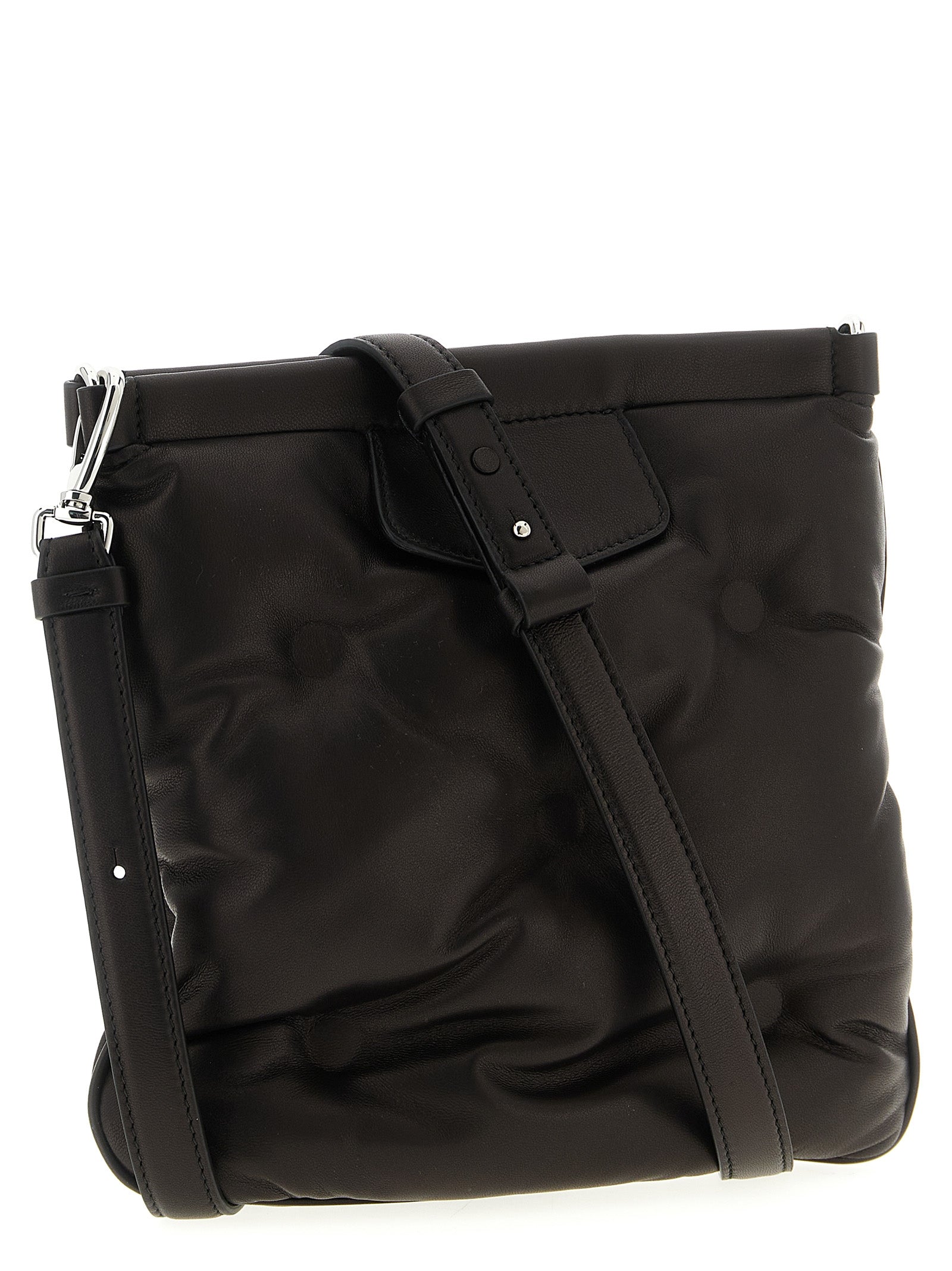 Maison Margiela Black Lambskin Crossbody Women's Bag