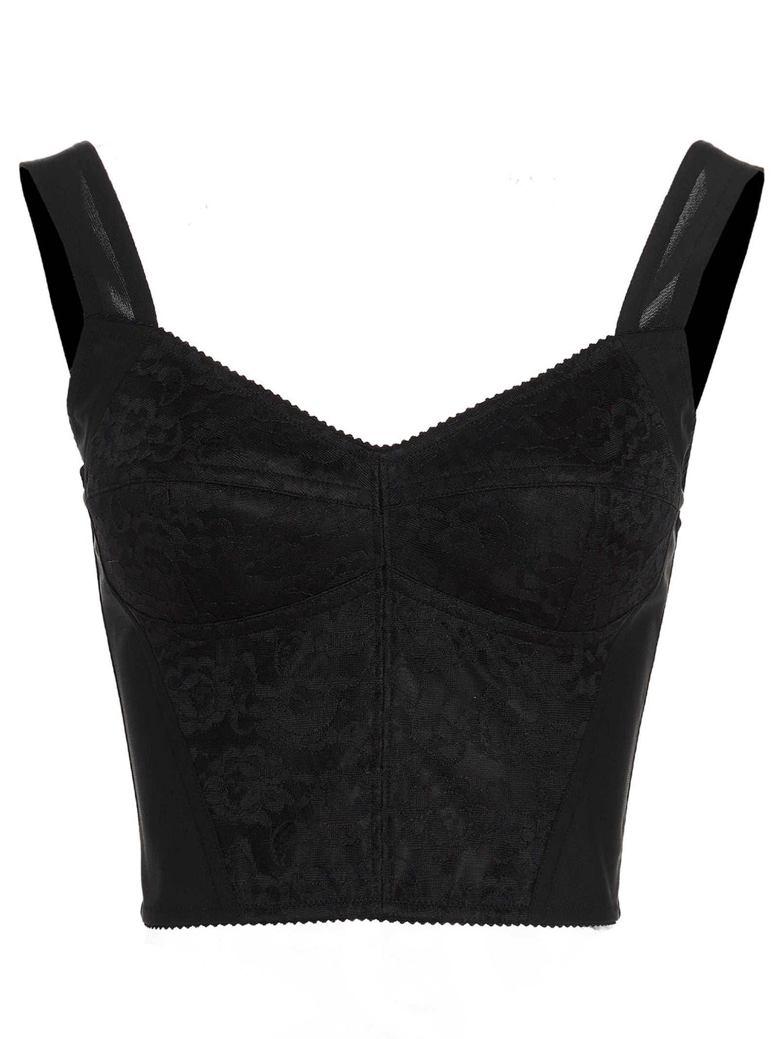 Dolce & Gabbana Black Polyamide Tank Women's Tops