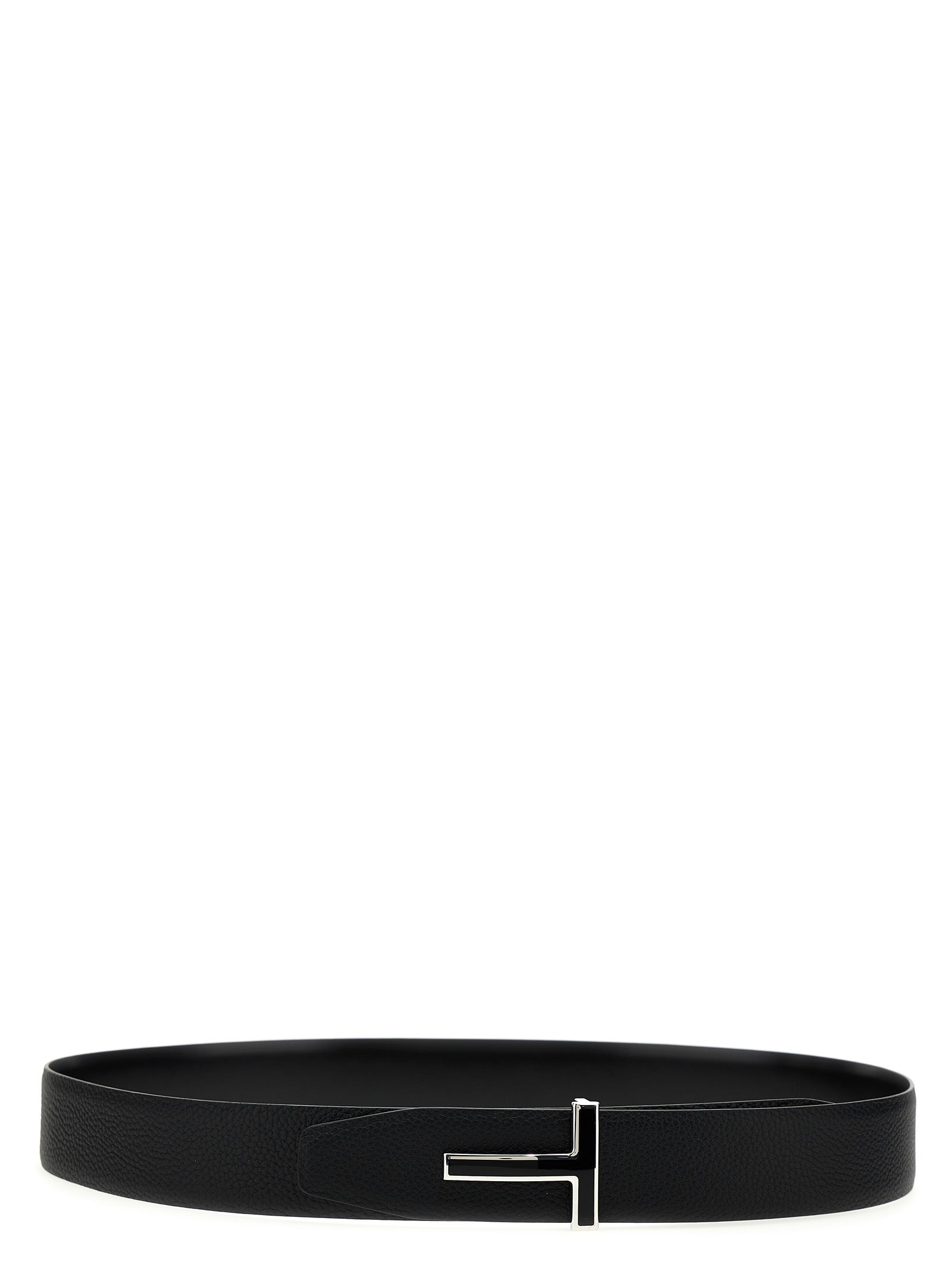 Tom Ford Black Calfskin Regular Men's Belt