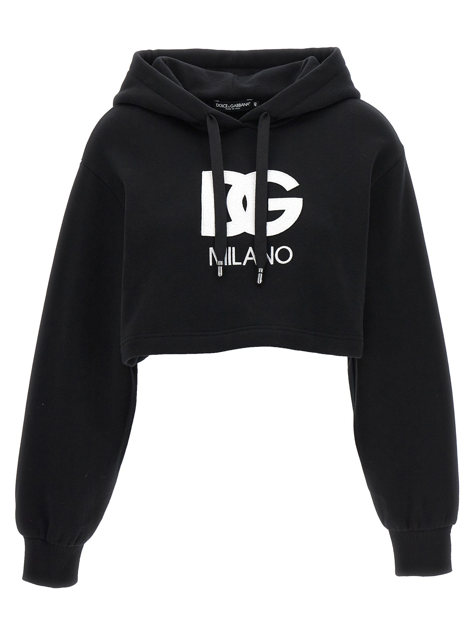 Dolce & Gabbana Black Cotton Women's Hoodie