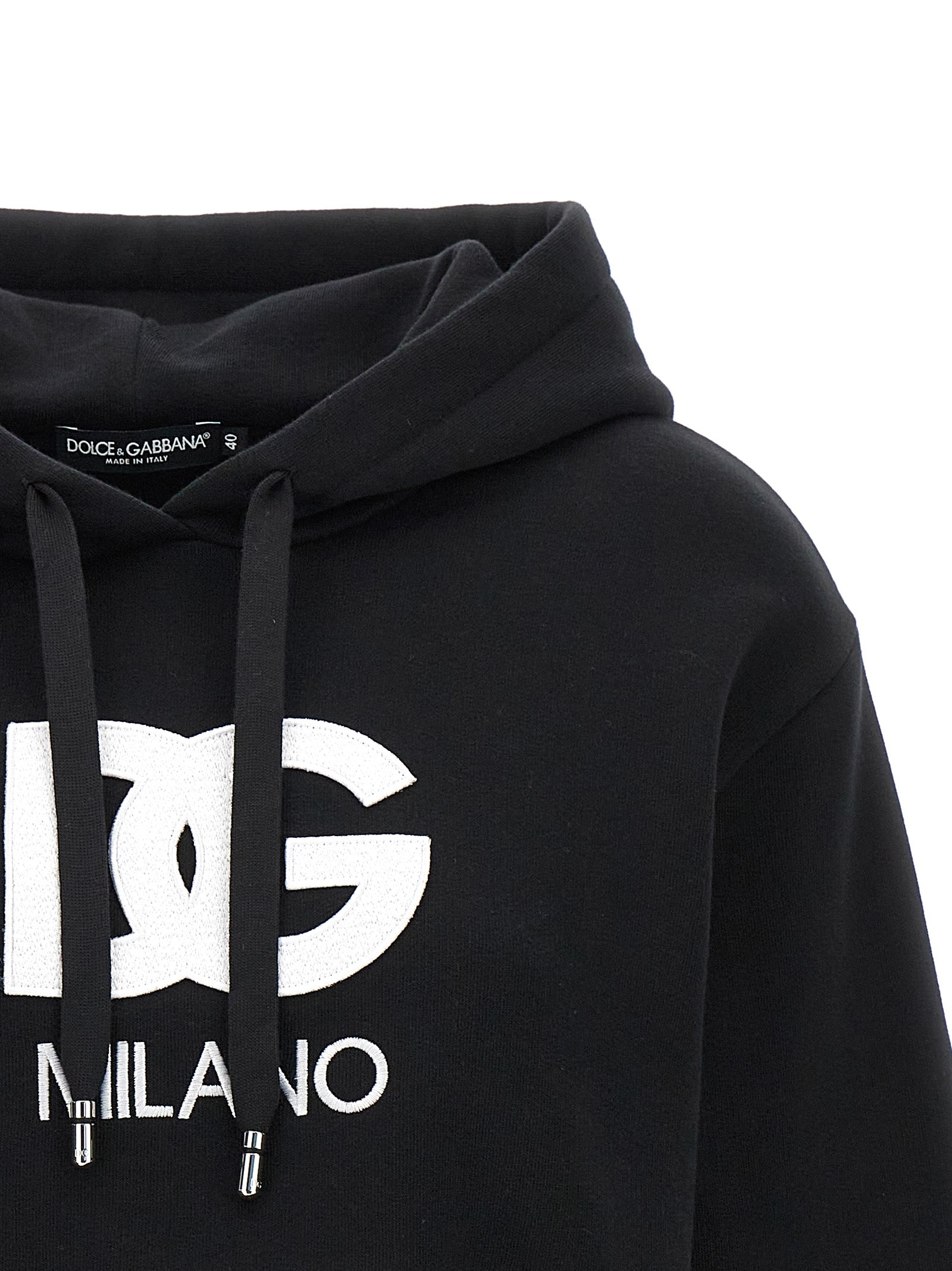 Dolce & Gabbana Black Cotton Women's Hoodie