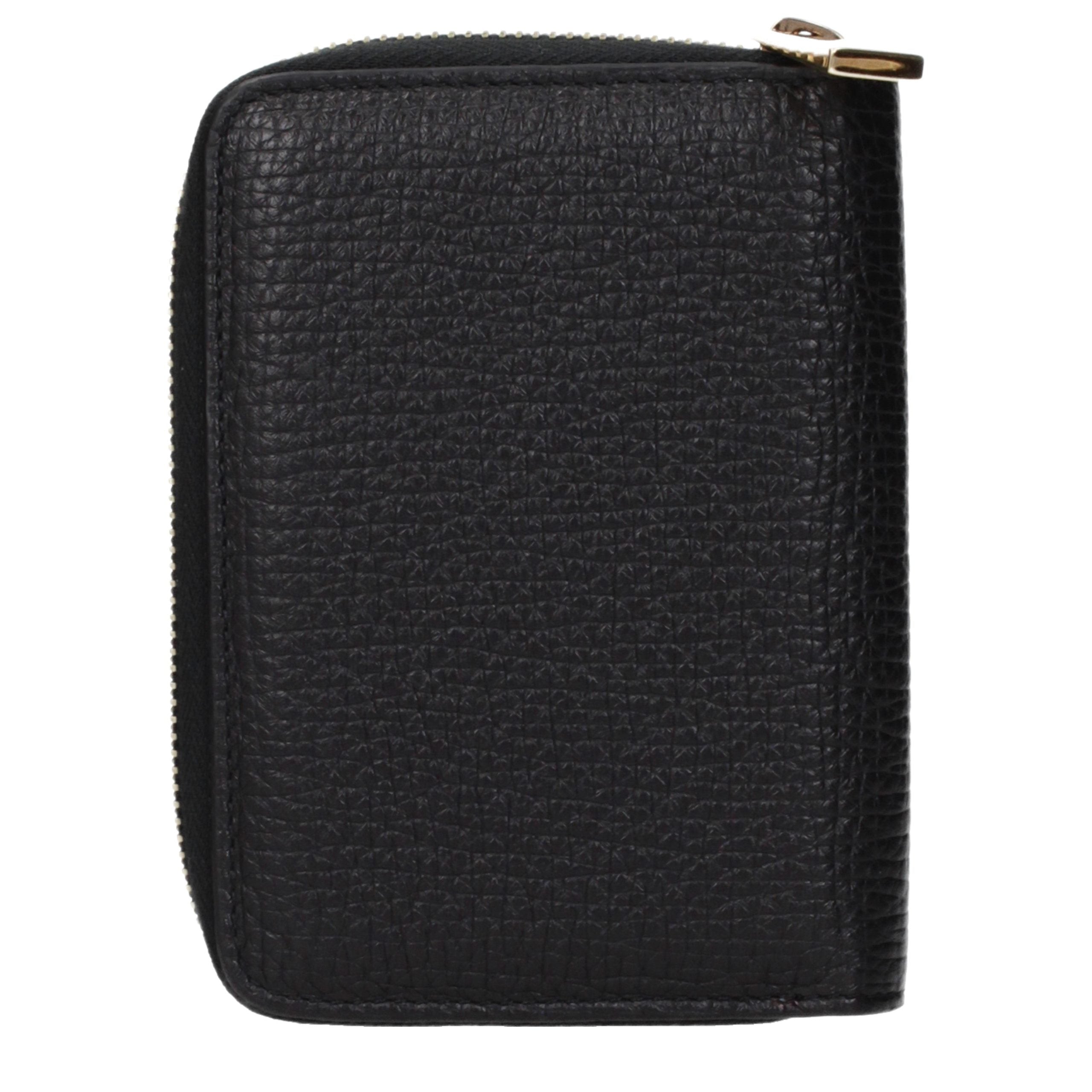 Versace Black Leather Men's Wallet
