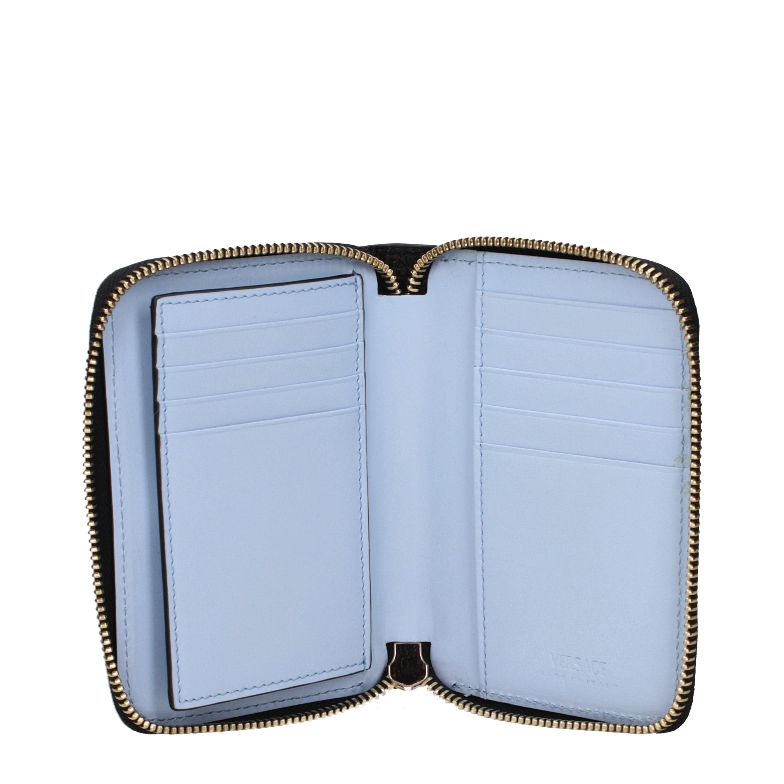 Versace Black Leather Men's Wallet