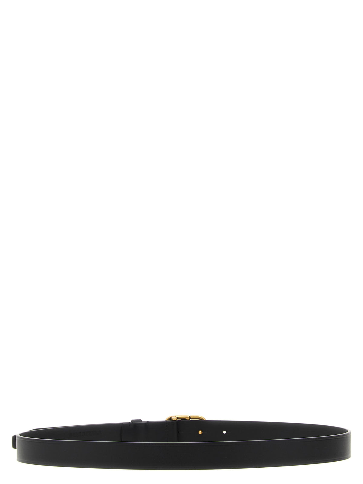 Balenciaga Black Calfskin Thin Women's Belt