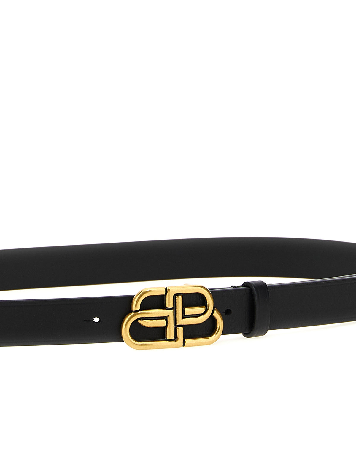 Balenciaga Black Calfskin Thin Women's Belt