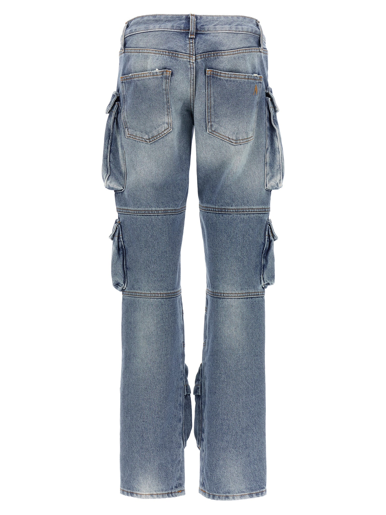 The Attico Blue Cotton Jeans Women's Denim