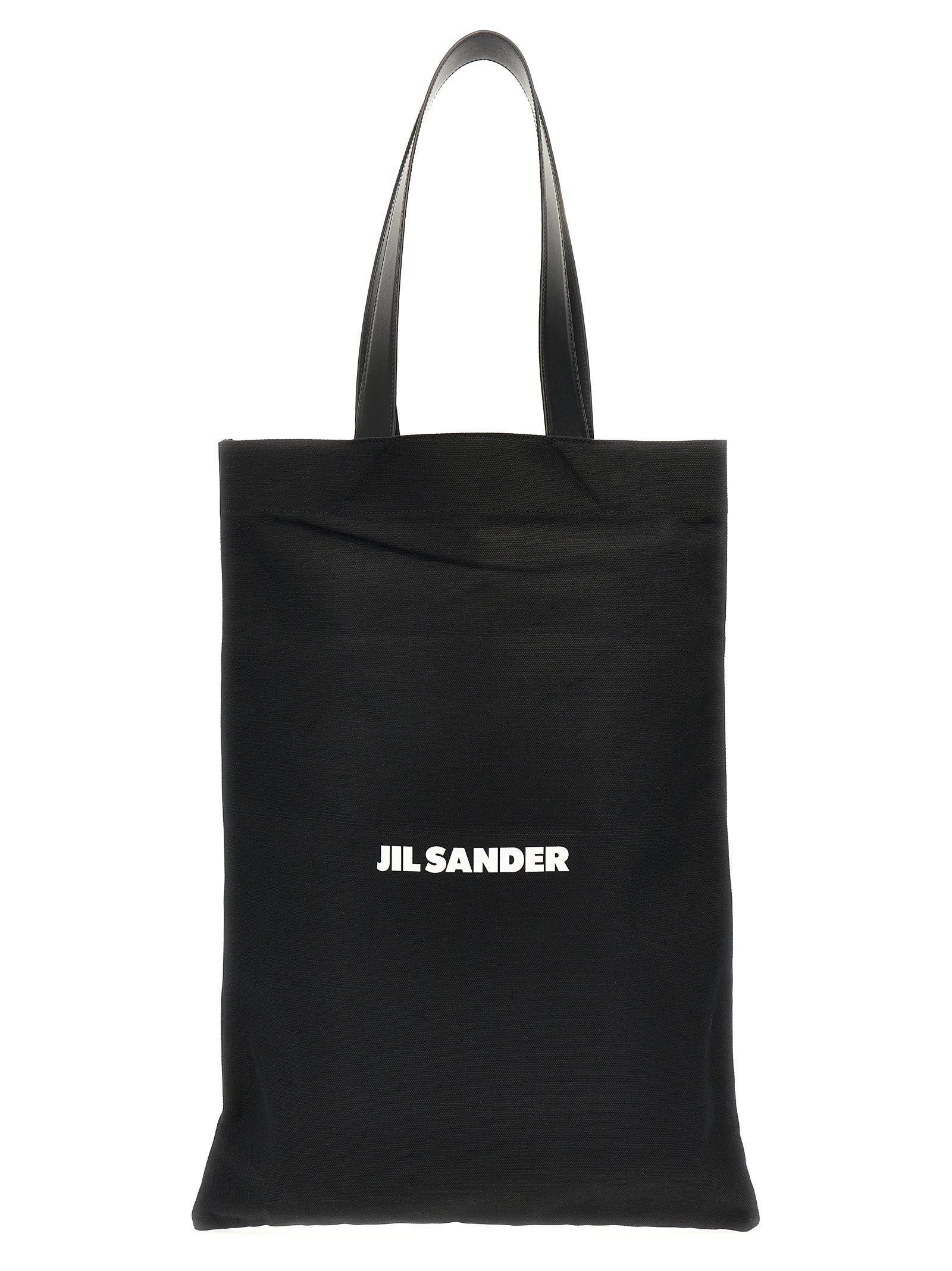 Jil Sander Black Cotton Tote Women's Bag