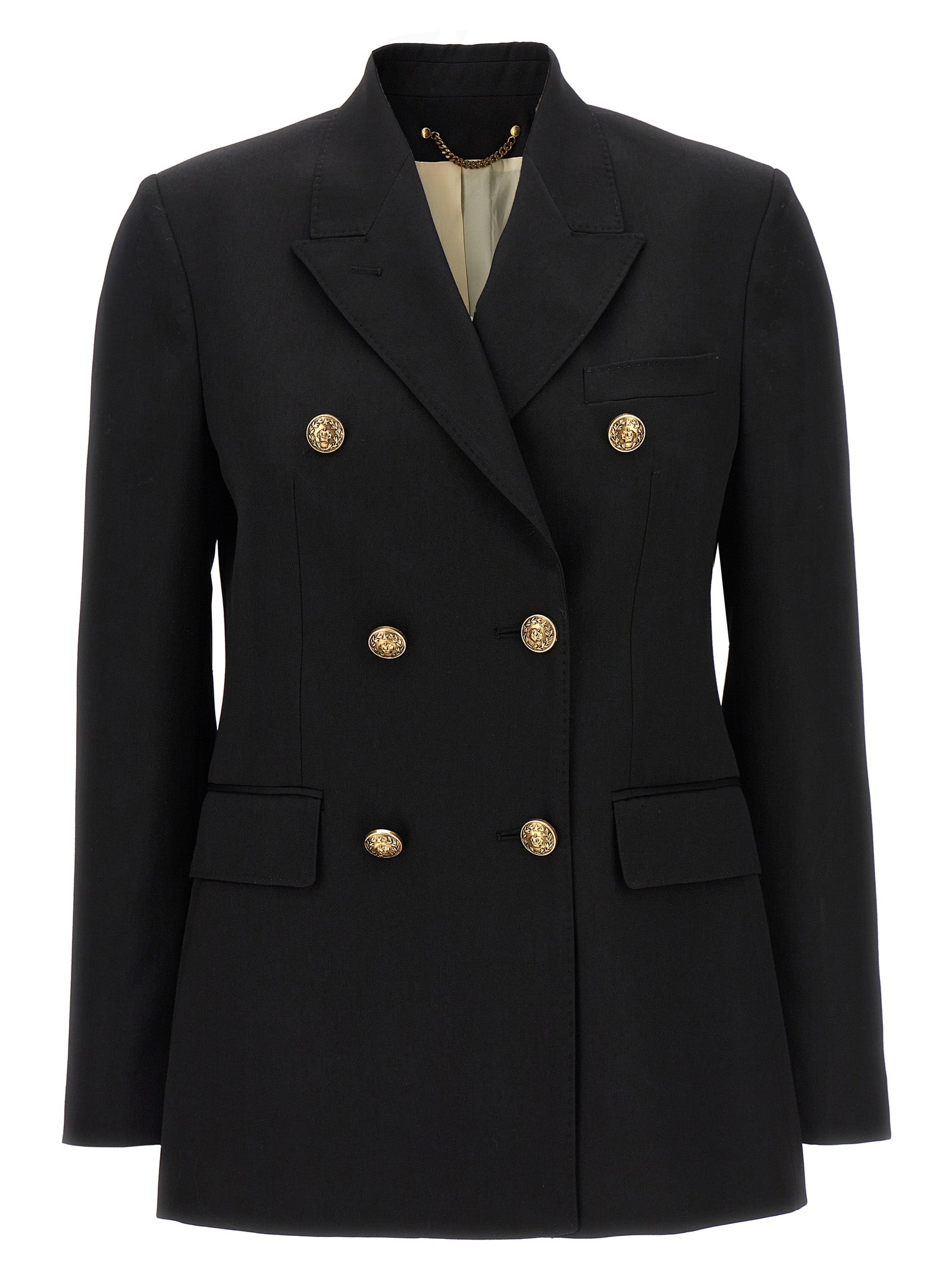 Golden Goose Black Virgin Wool Women's Blazer