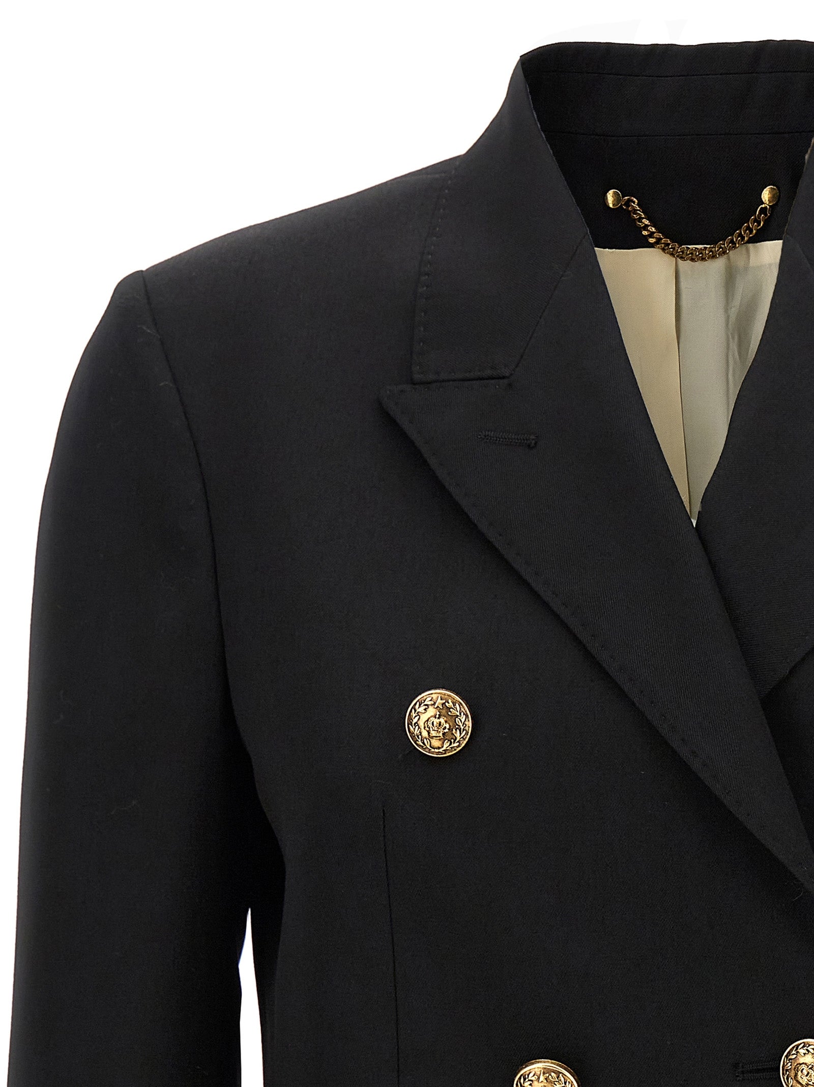 Golden Goose Black Virgin Wool Women's Blazer