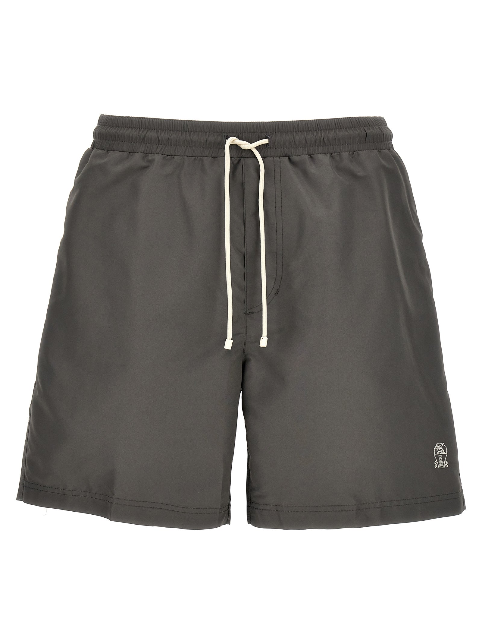 Brunello Cucinelli Gray Polyester Men's Shorts