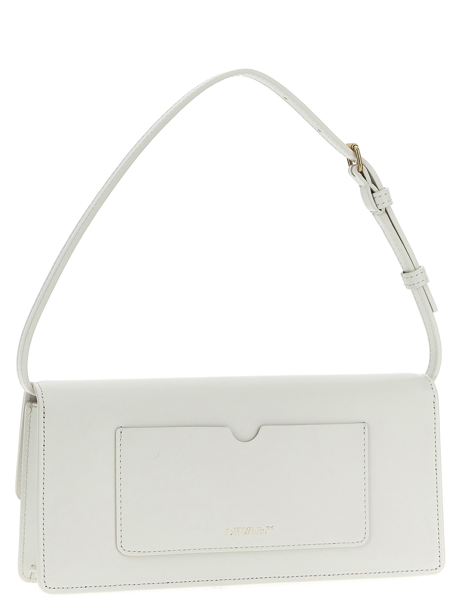 Off-White White Calfskin Shoulder Women's Bag