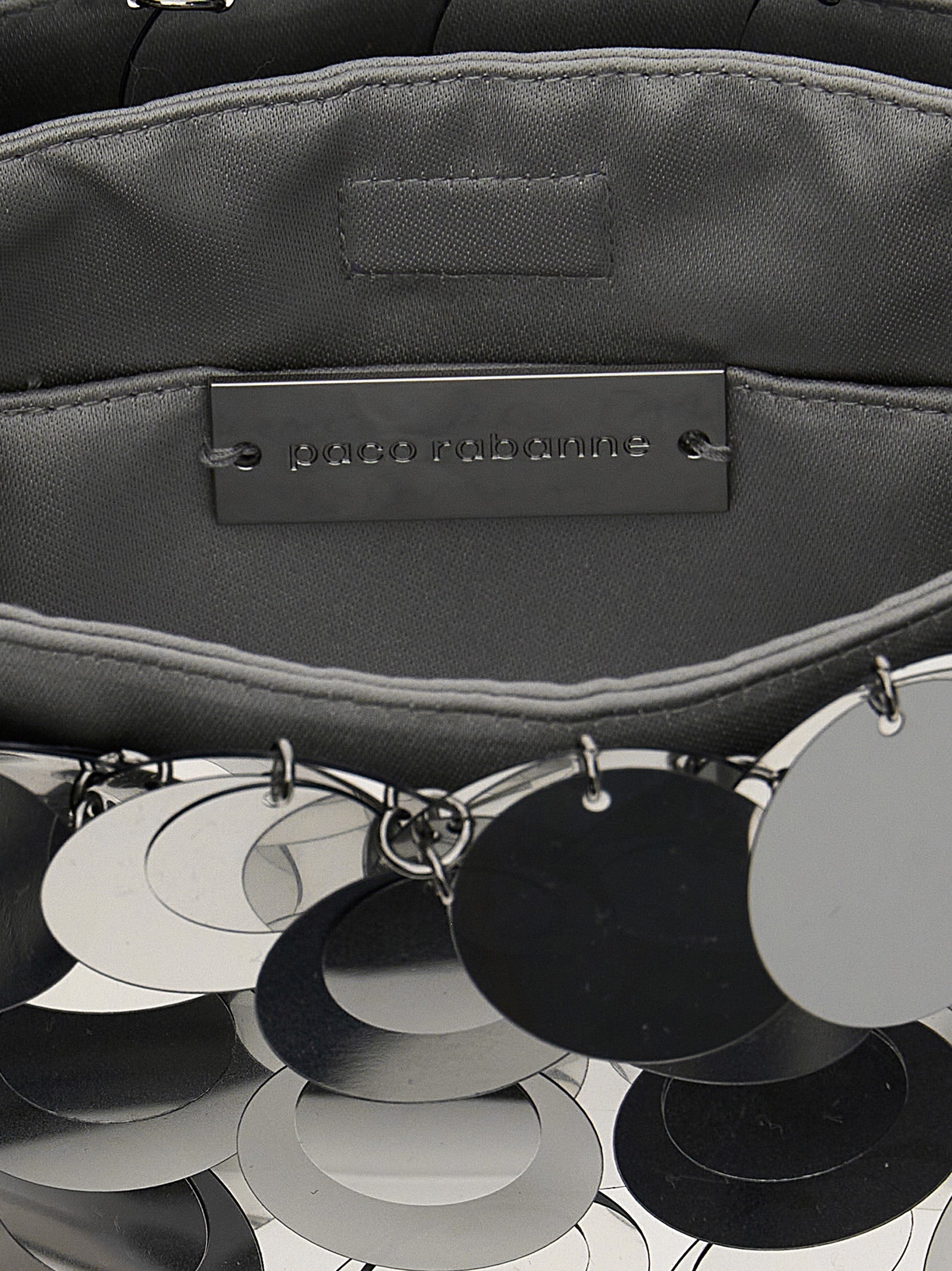 Paco Rabanne Silver Brass Shoulder Women's Bag