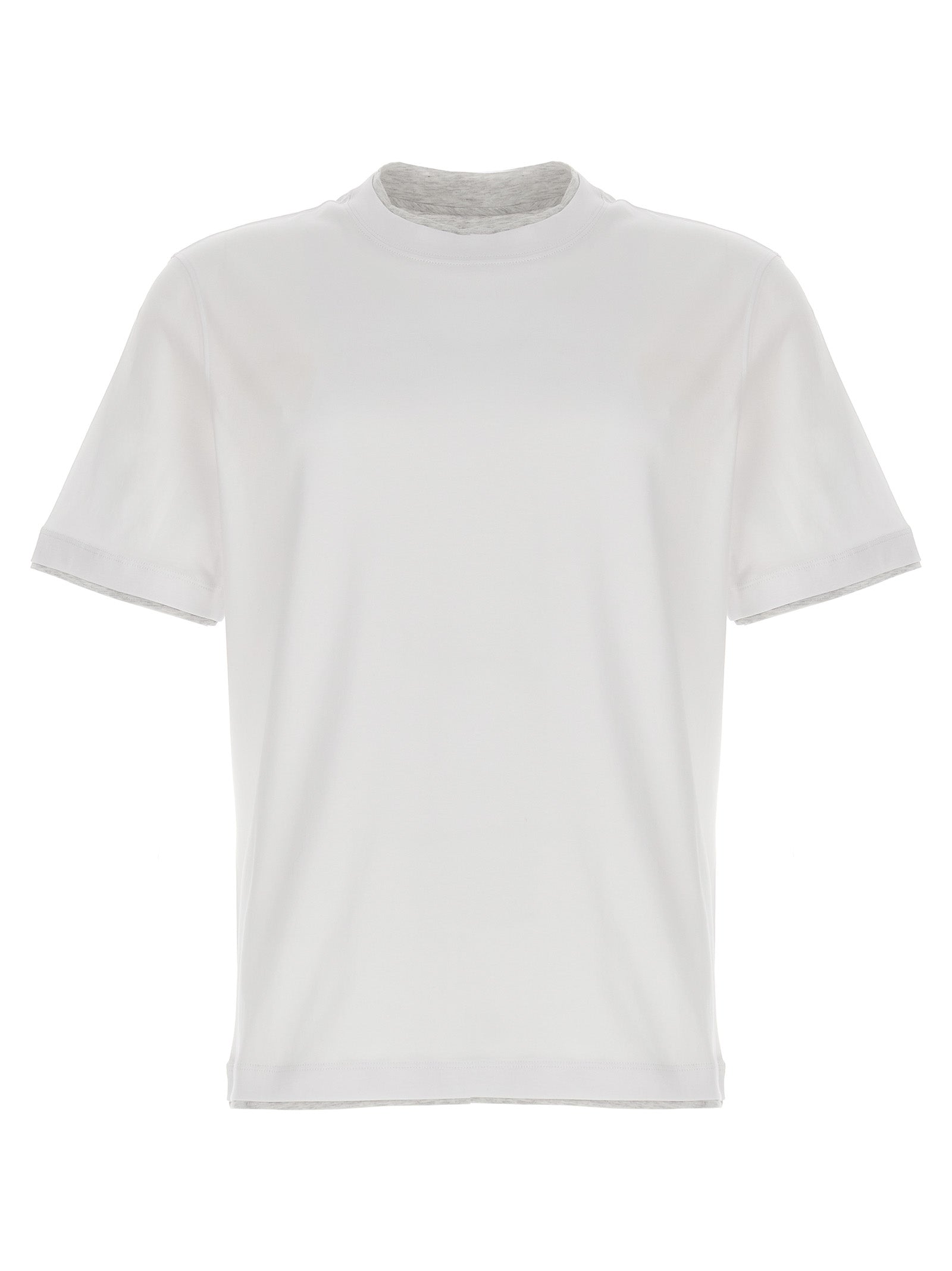 Brunello Cucinelli White Cotton Men's T-Shirt