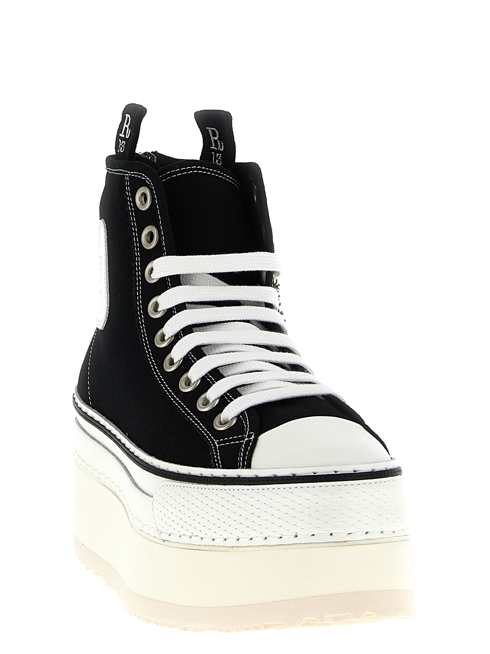 R13 Bicolor Cotton Platform Women's Sneakers