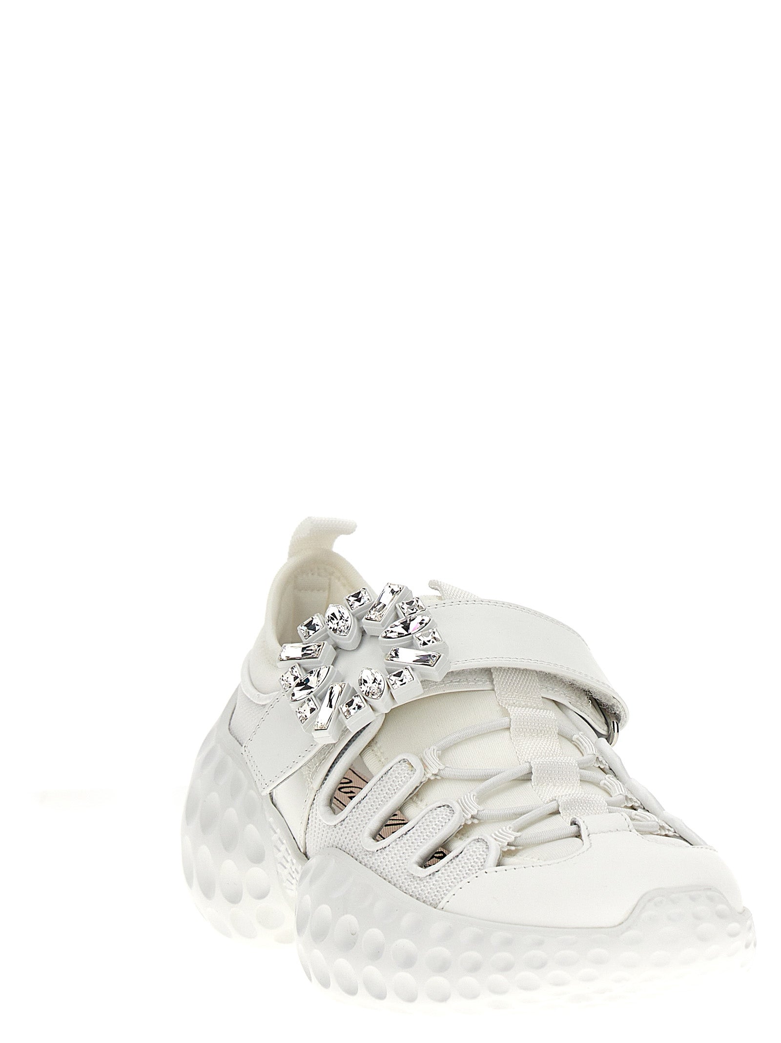 Roger Vivier White Polyamide Athletic Women's Sneakers