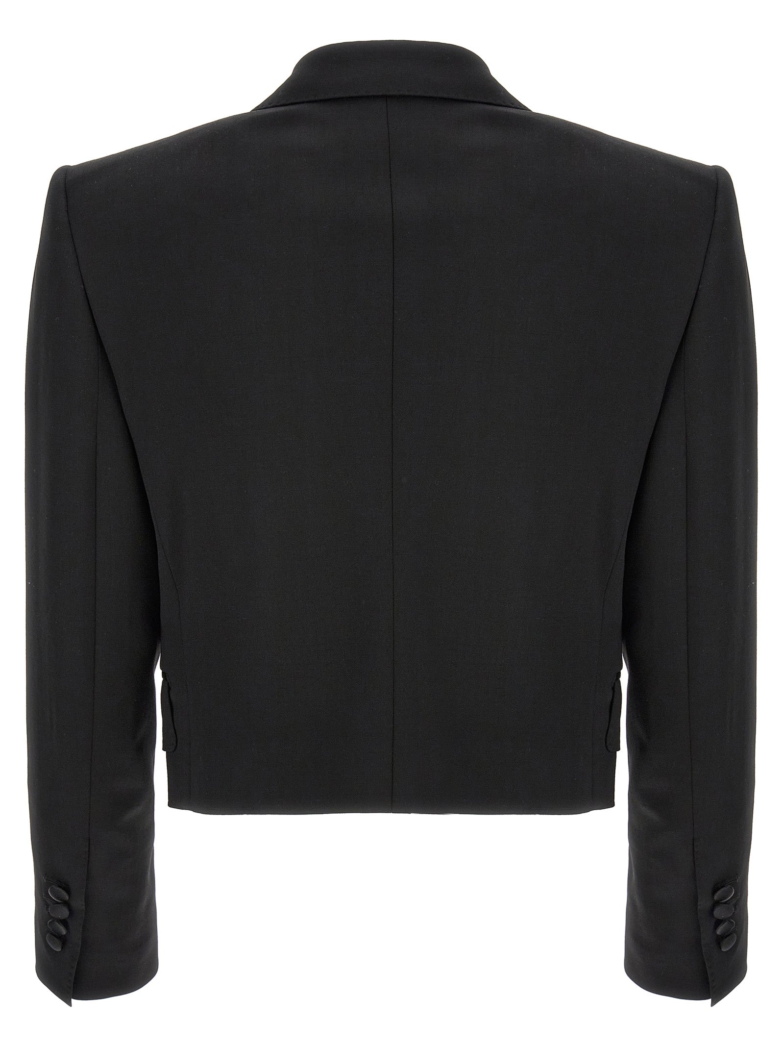Dolce & Gabbana Black Virgin Wool Women's Blazer