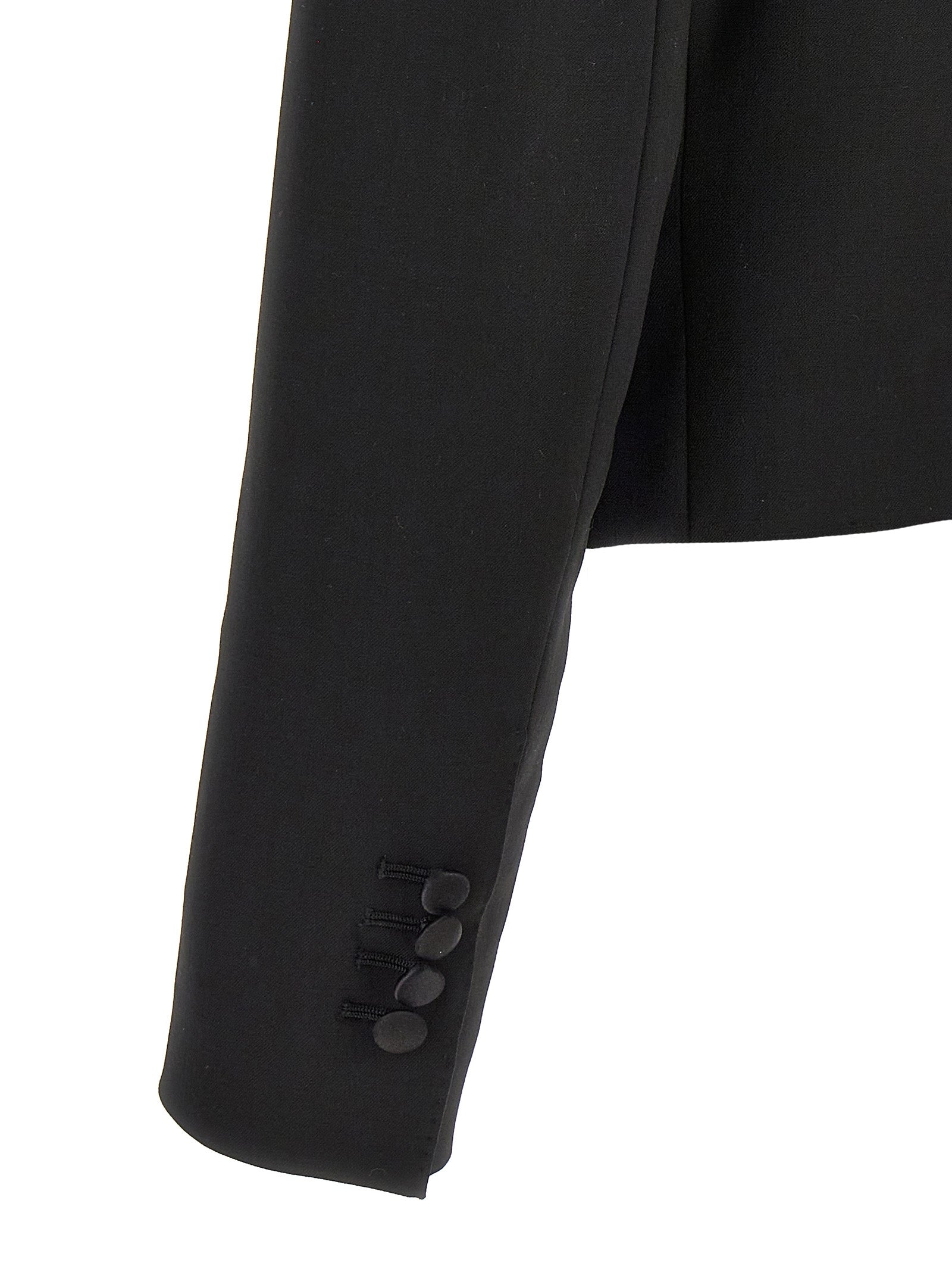 Dolce & Gabbana Black Virgin Wool Women's Blazer