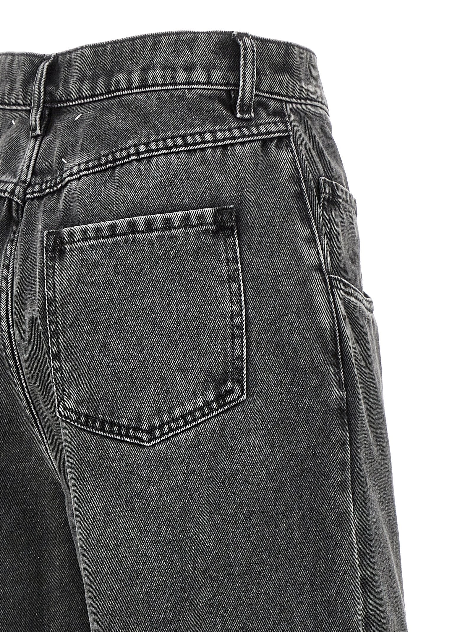 Maison Margiela Black Cotton Straight-Leg Women's Jeans