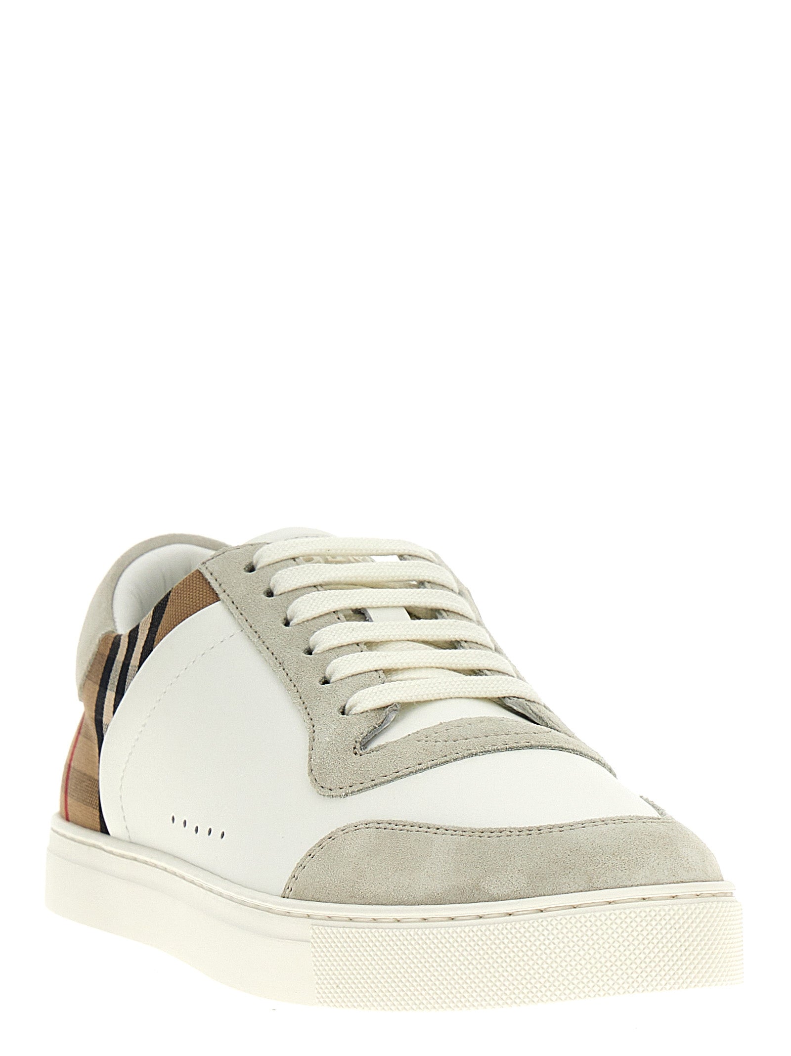 Burberry Multicolor Leather Low Top Men's Sneakers