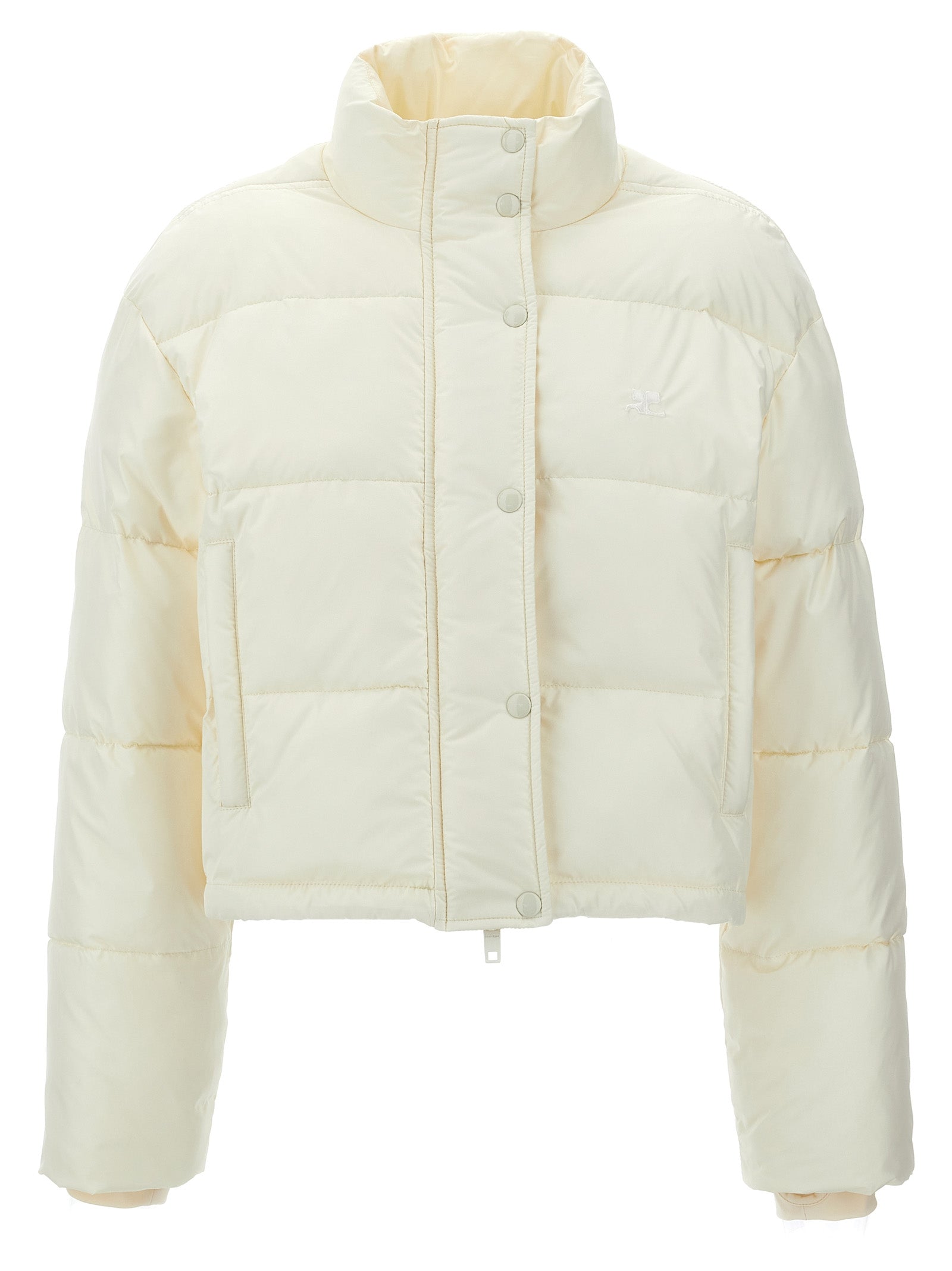 Courrèges White Polyester Full-Length Women's Jacket