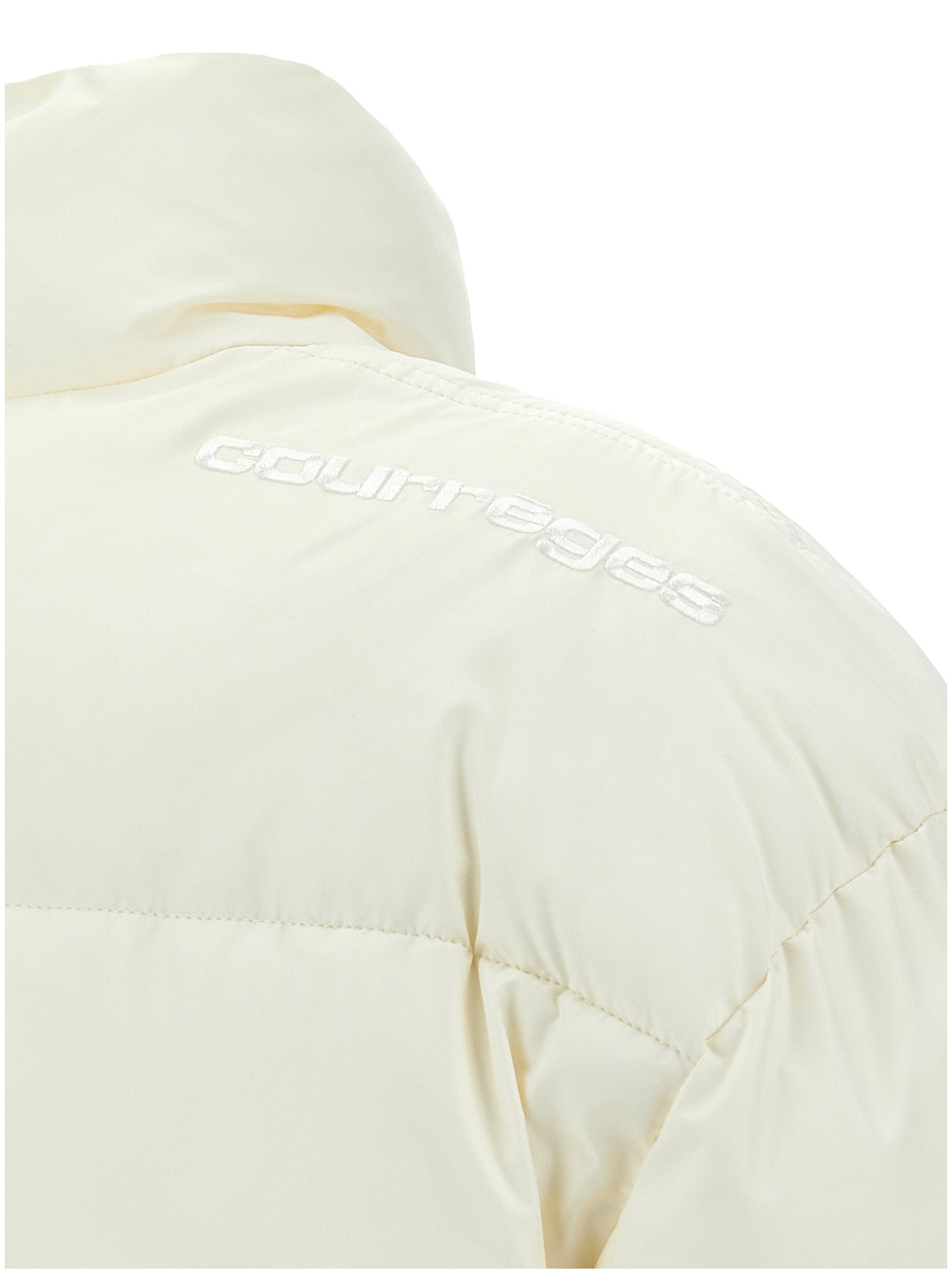 Courrèges White Polyester Full-Length Women's Jacket