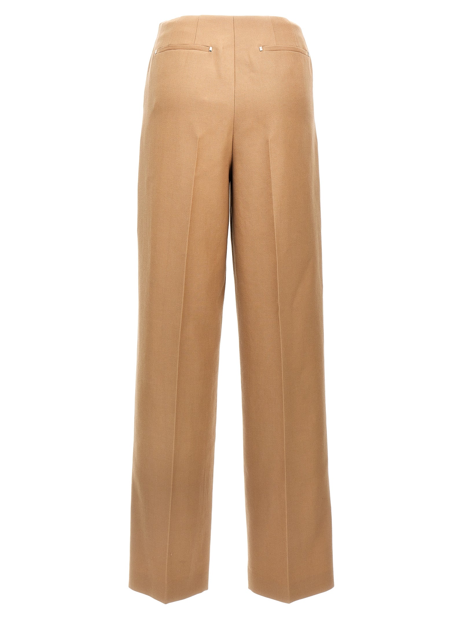 Fendi Beige Wool Dress Women's Pants