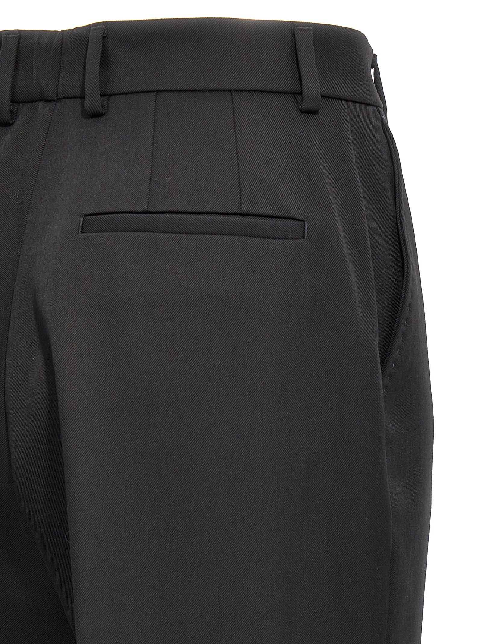 Dolce & Gabbana Black Virgin Wool Dress Women's Pants