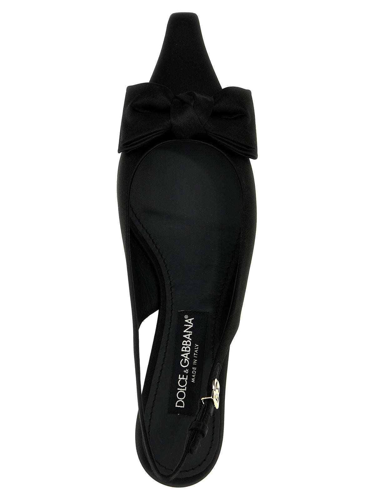 Dolce & Gabbana Black Viscose Mid Heel Women's Pumps