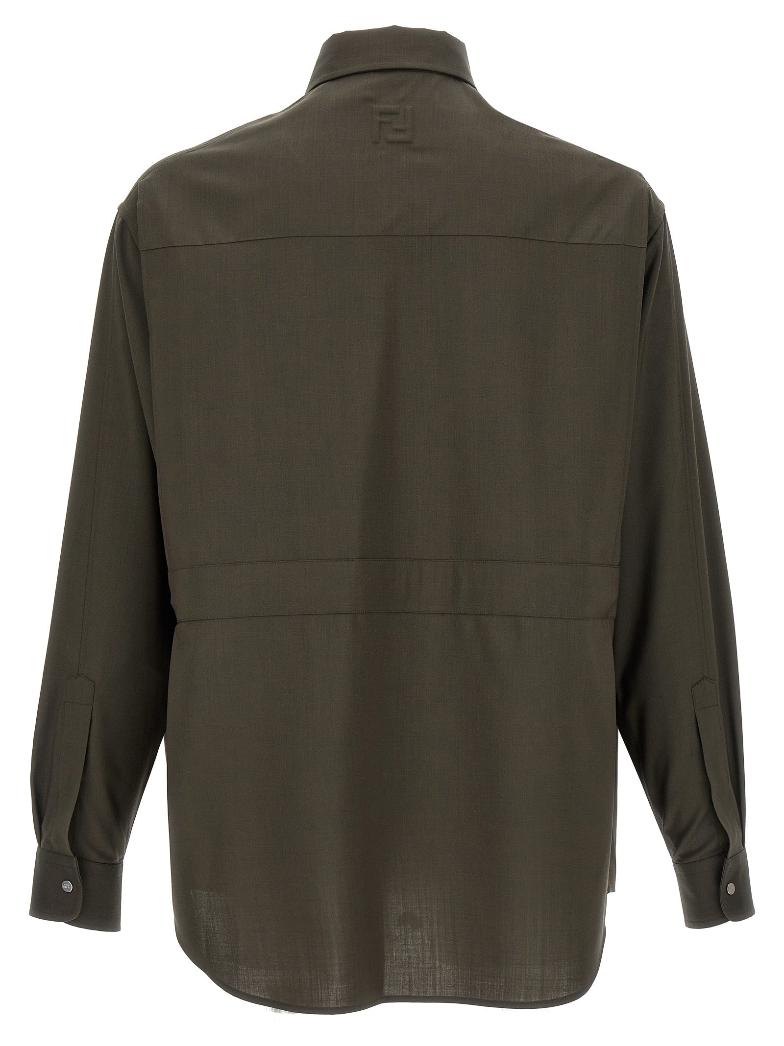 Fendi Bicolor Wool Men's Blouse