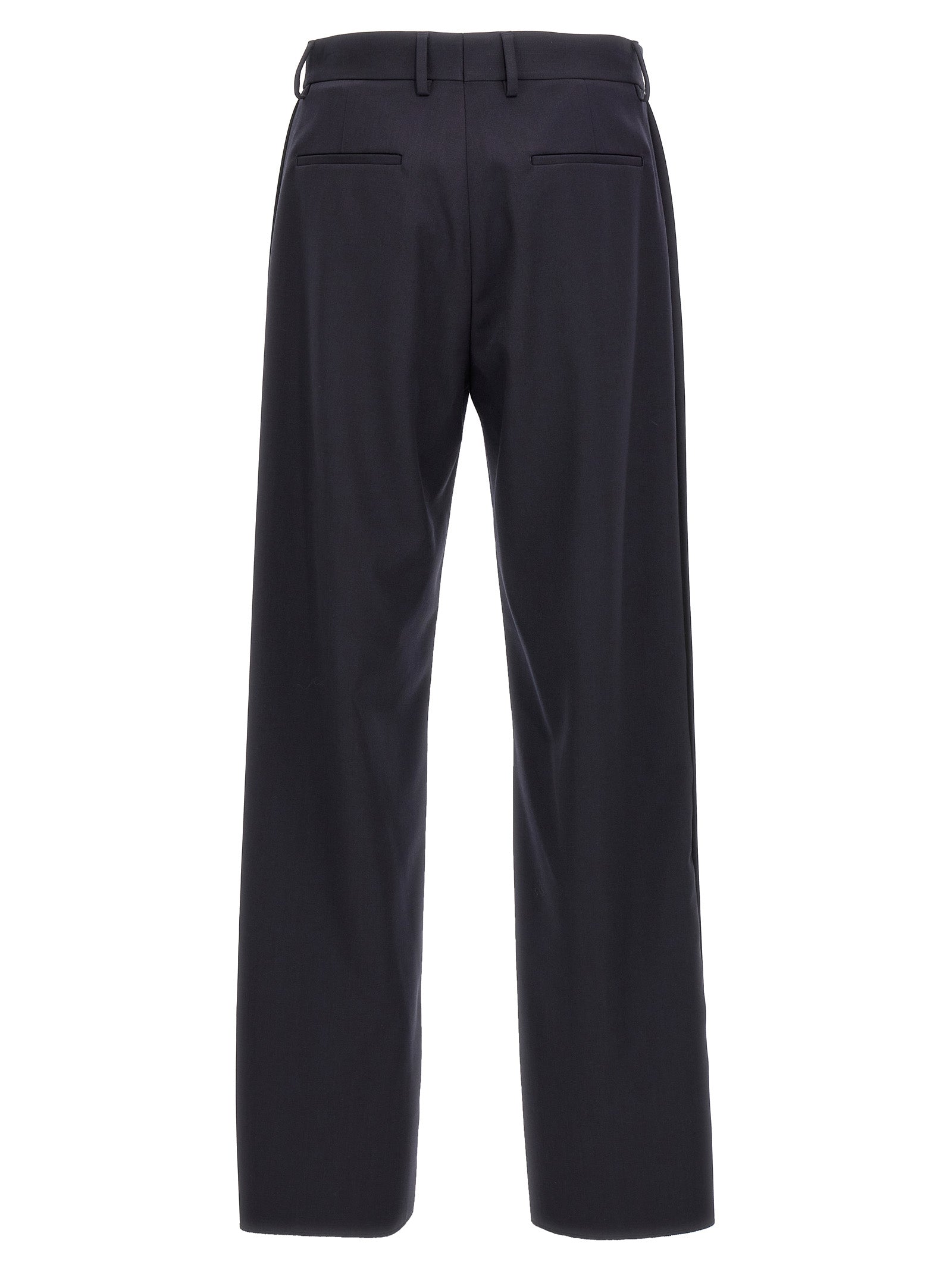 Fendi Blue Polyester Casual Men's Pants