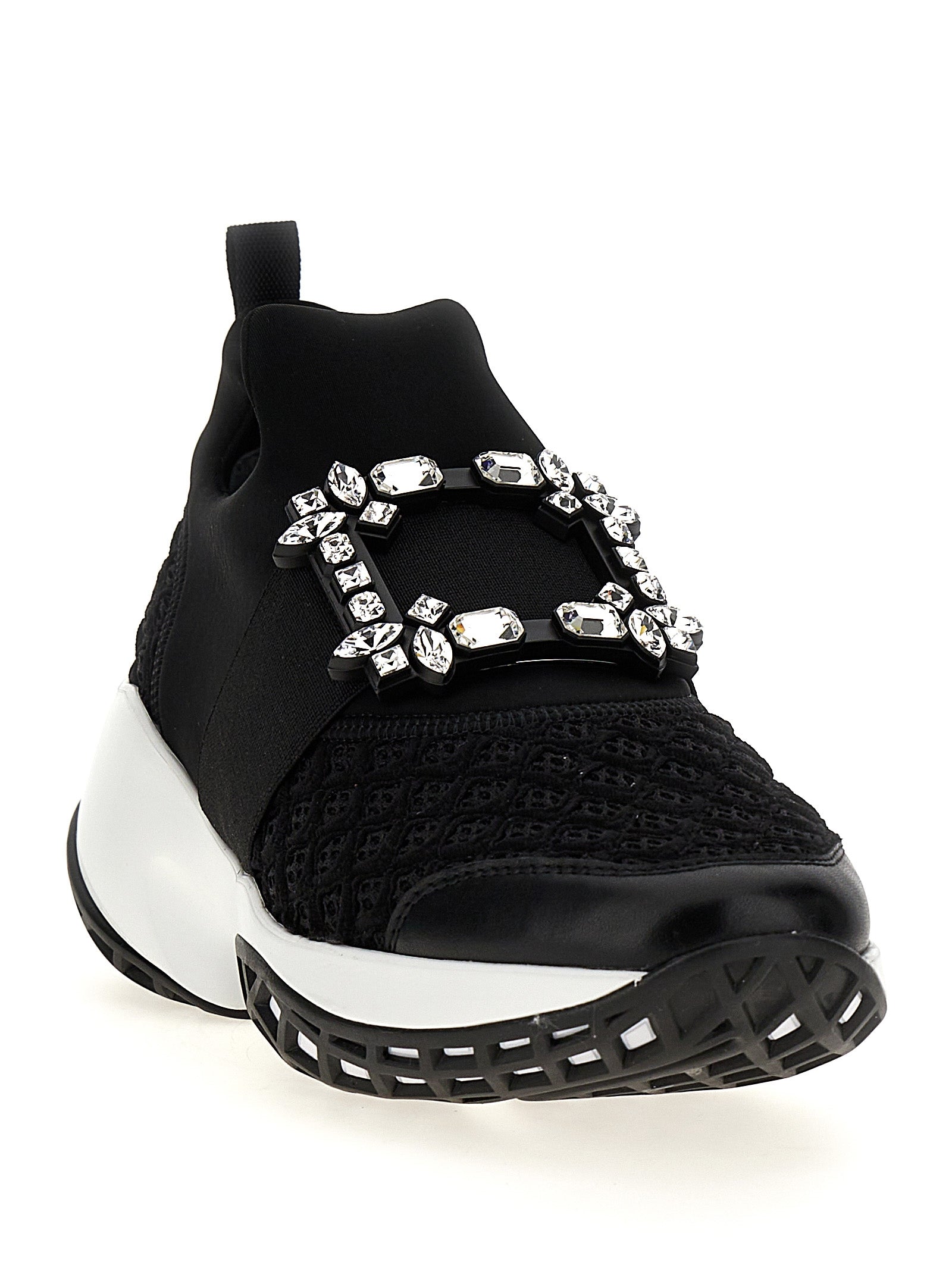 Roger Vivier Black Polyester Athletic Women's Sneakers