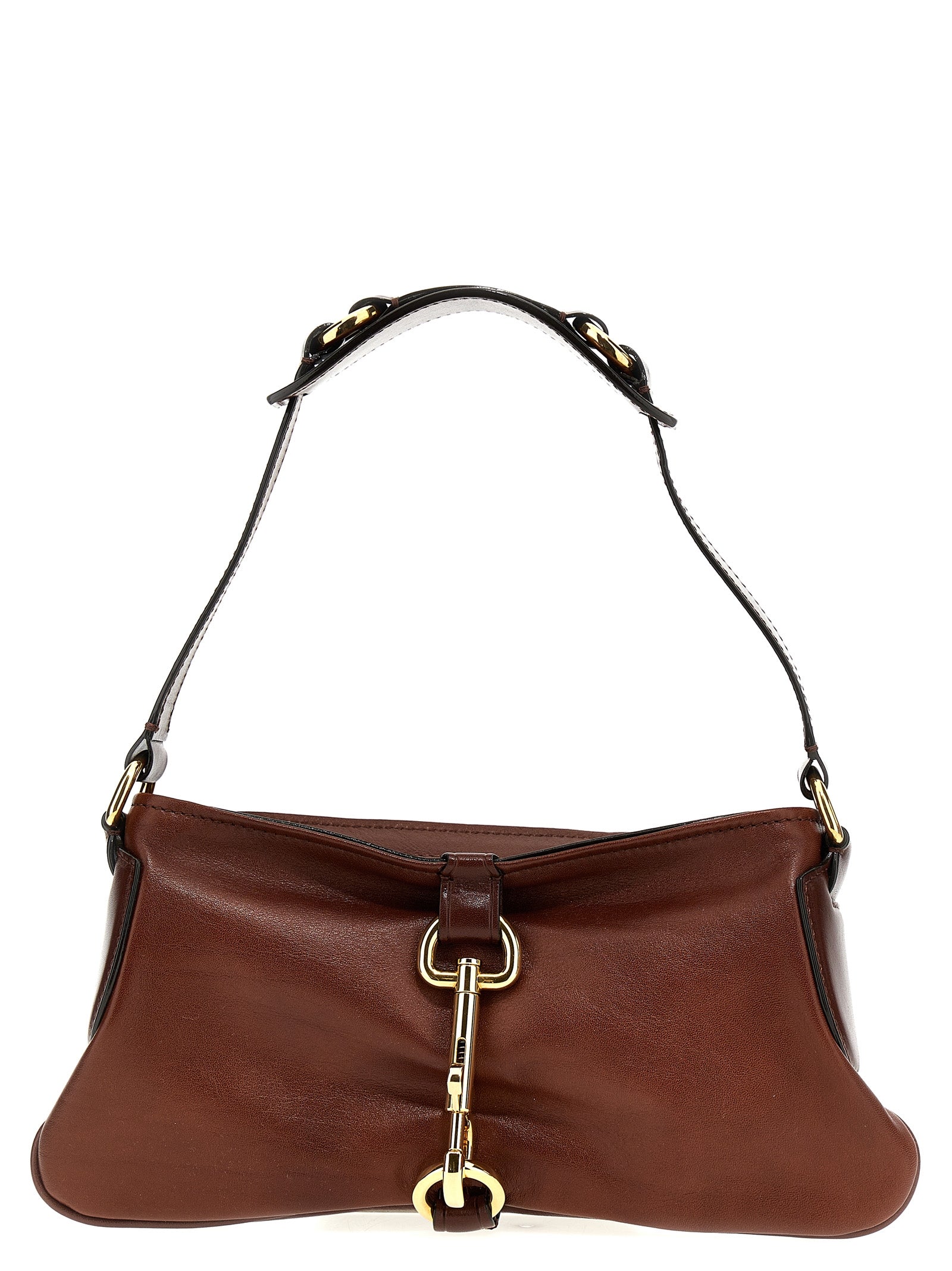 Chloé Brown Cotton Shoulder Women's Bag