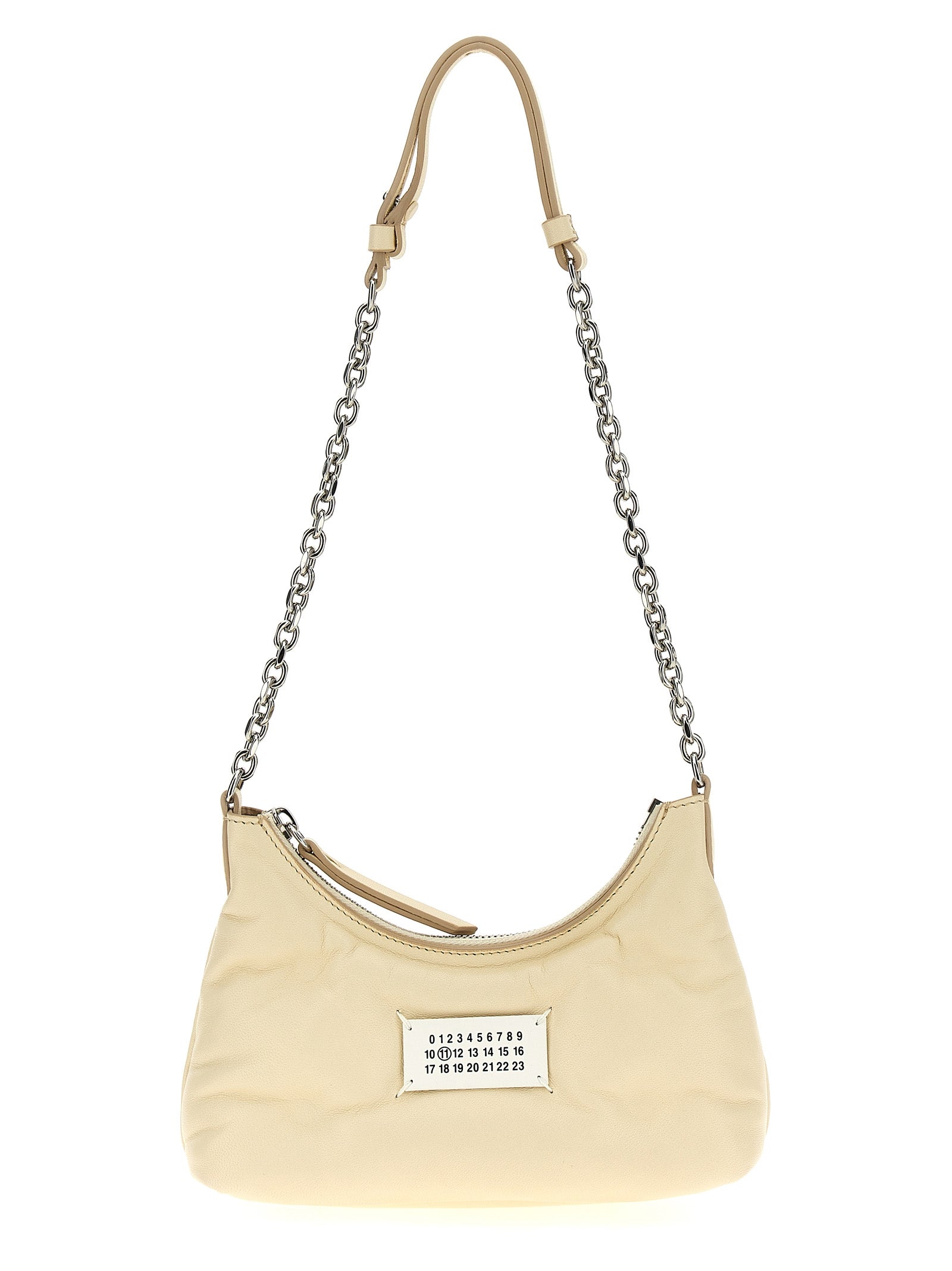 Maison Margiela White Lamb Leather Shoulder Women's Bag