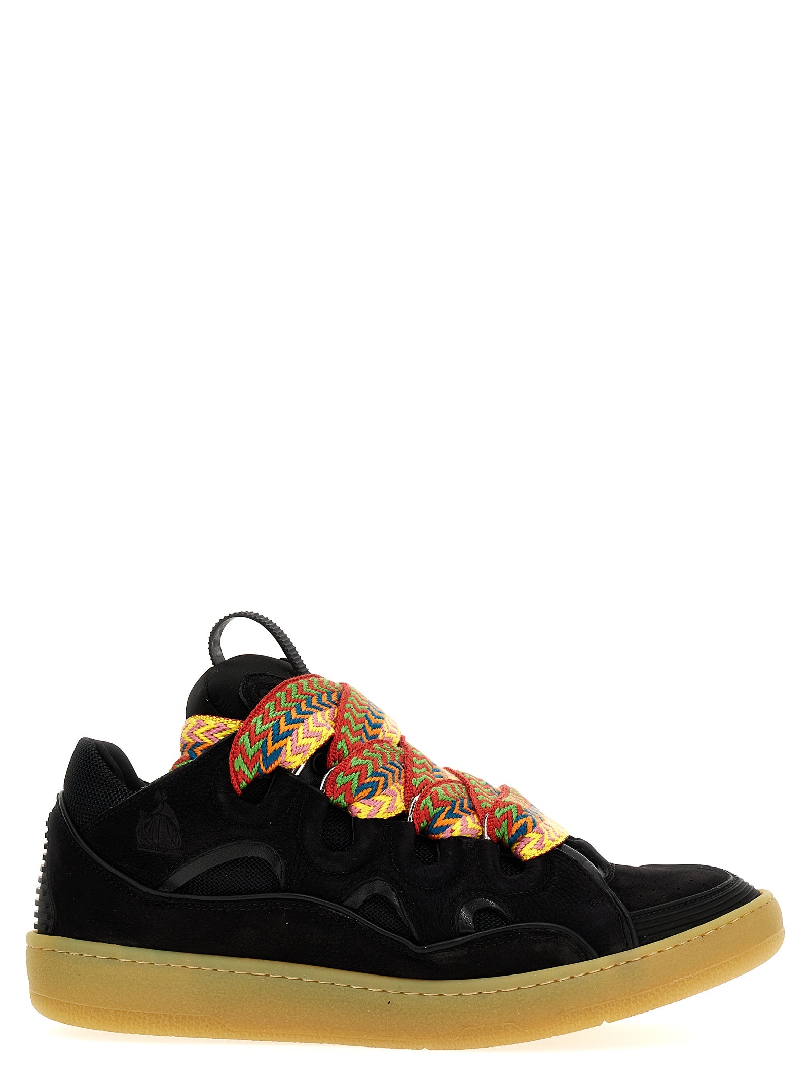 Lanvin Black Calfskin Chunky Men's Sneakers