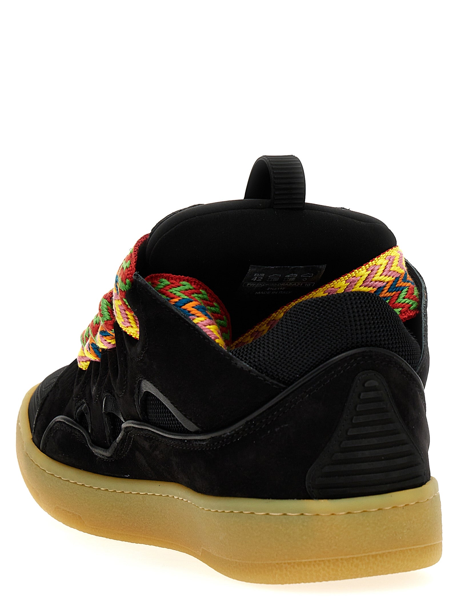 Lanvin Black Calfskin Chunky Men's Sneakers