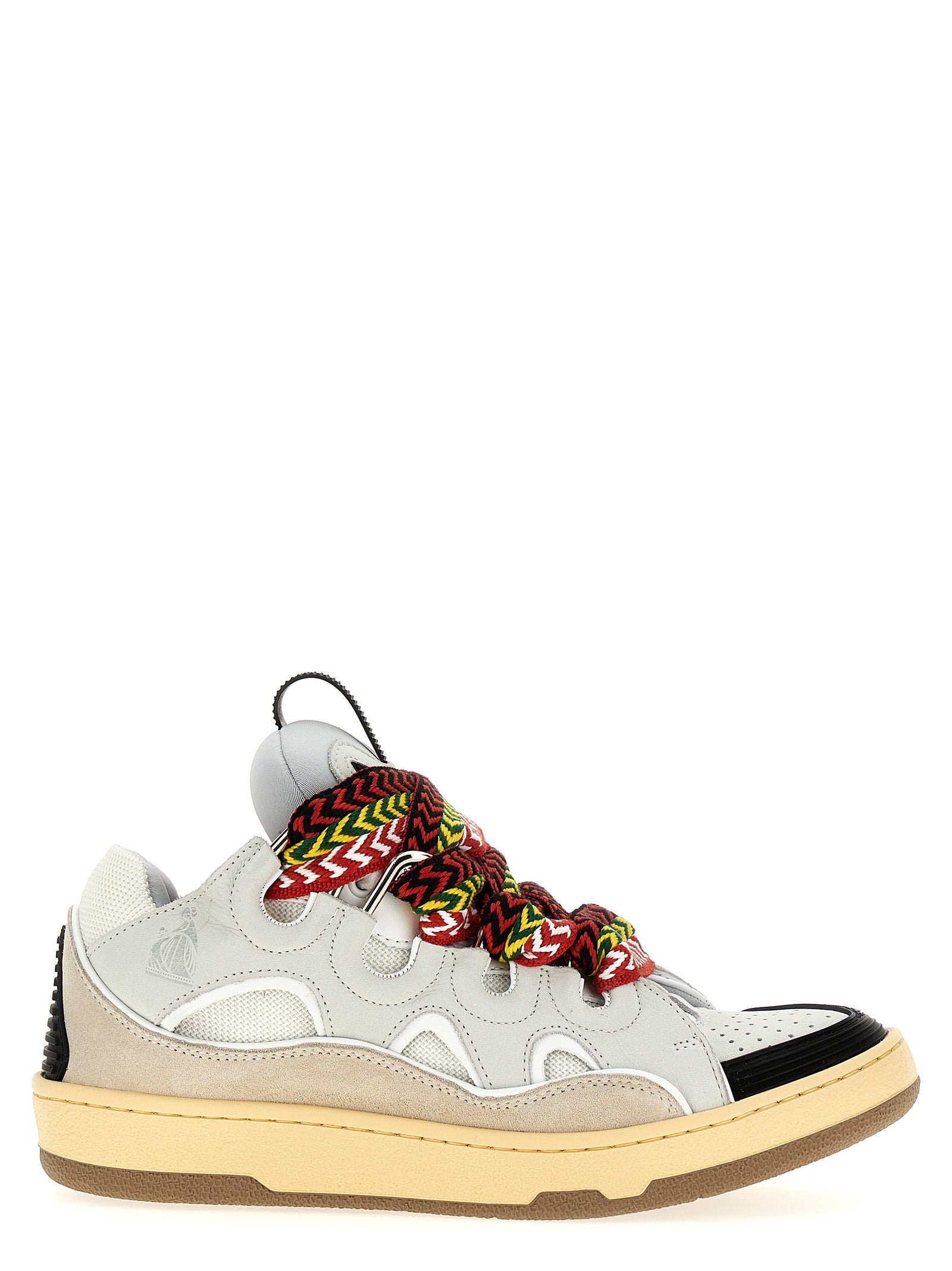 Lanvin Gray Calfskin Chunky Men's Sneakers