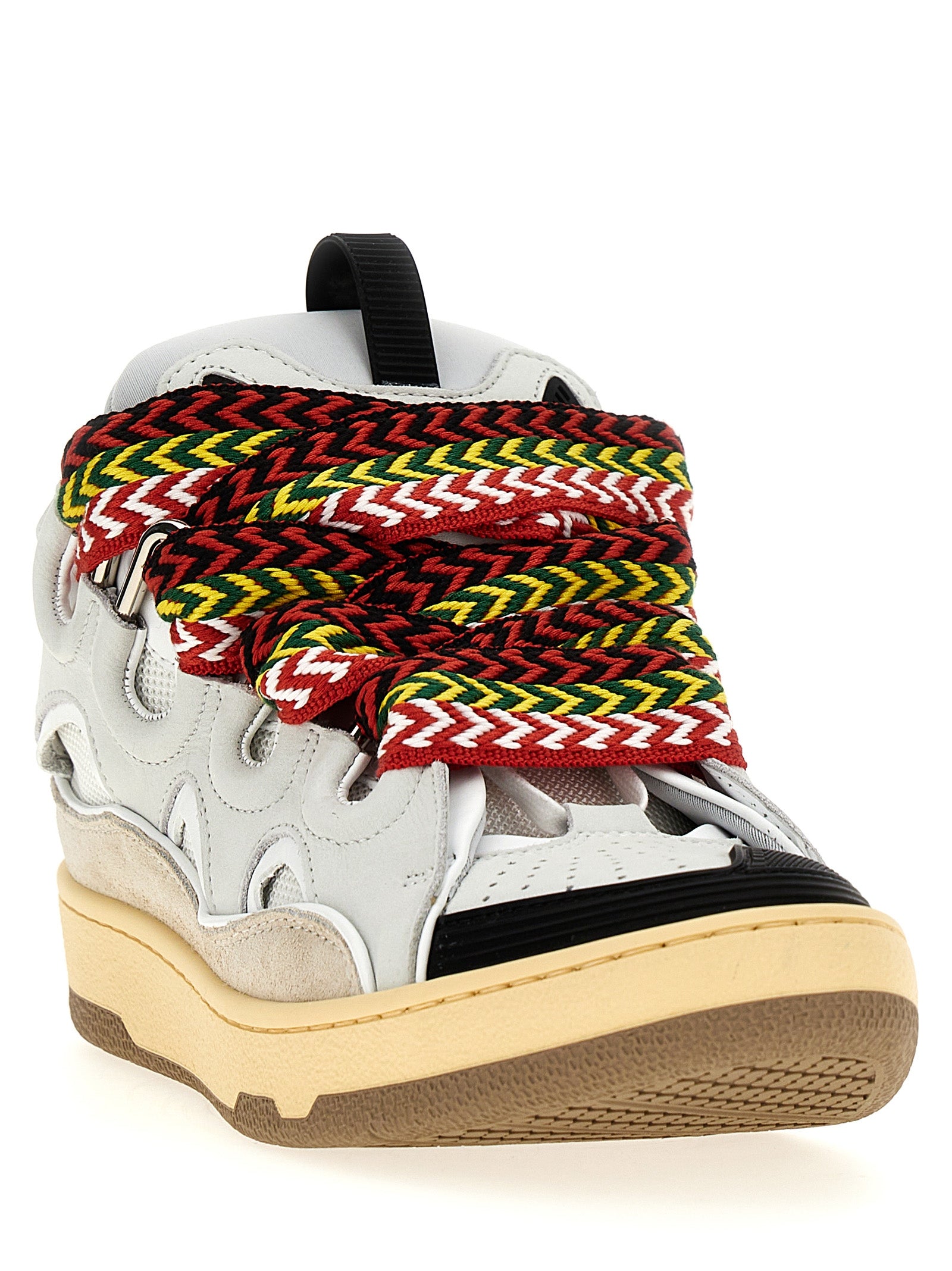 Lanvin Gray Calfskin Chunky Men's Sneakers