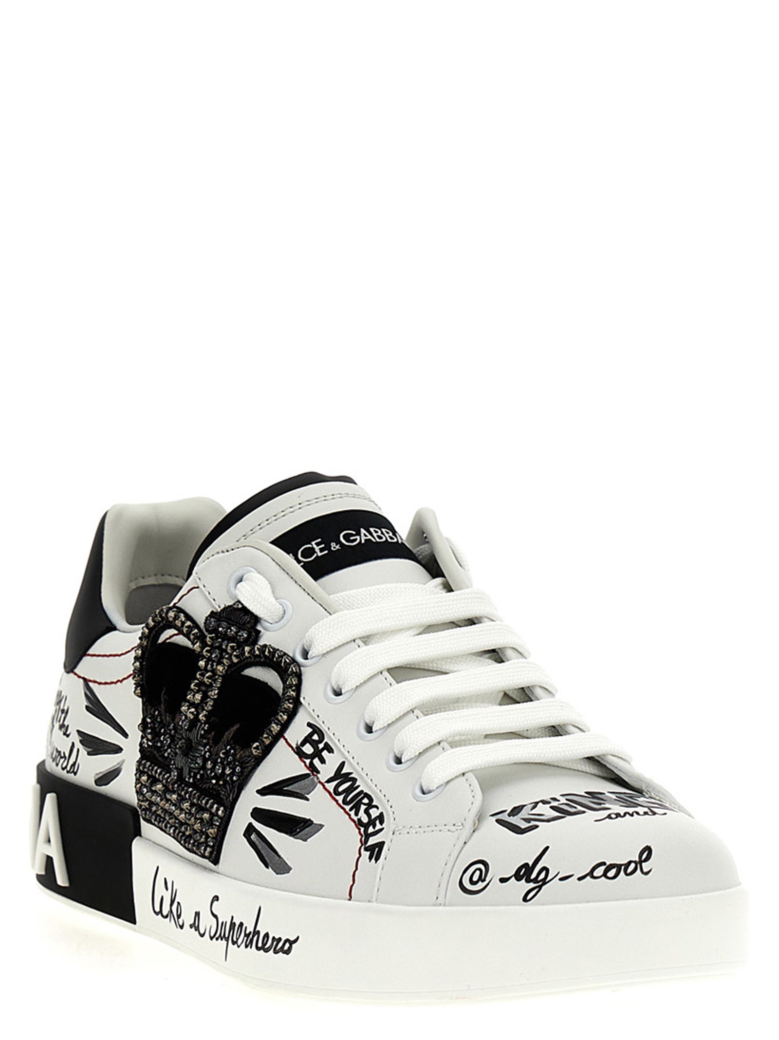 Dolce & Gabbana Bicolor Calfskin Men's Sneakers