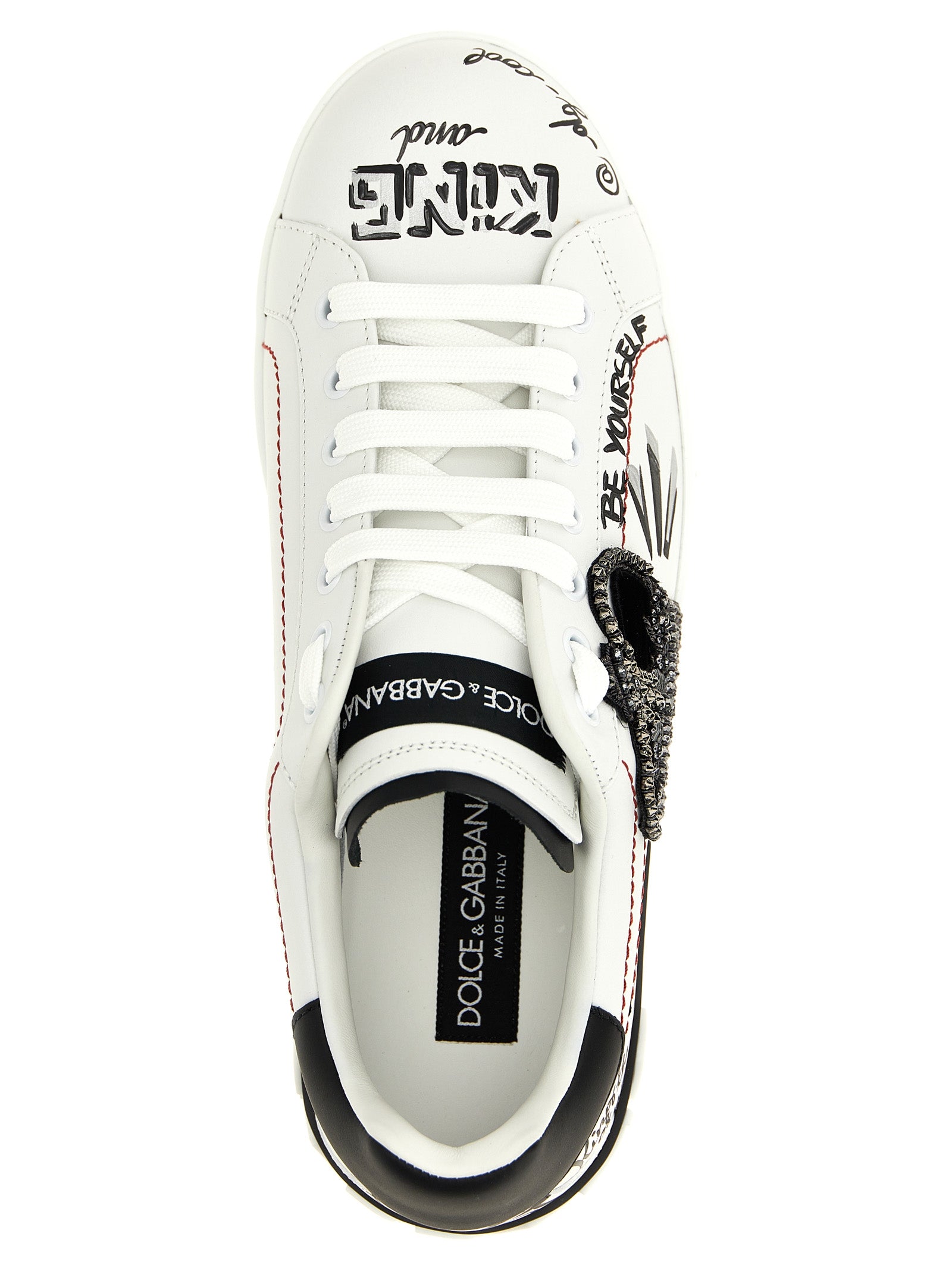 Dolce & Gabbana Bicolor Calfskin Men's Sneakers