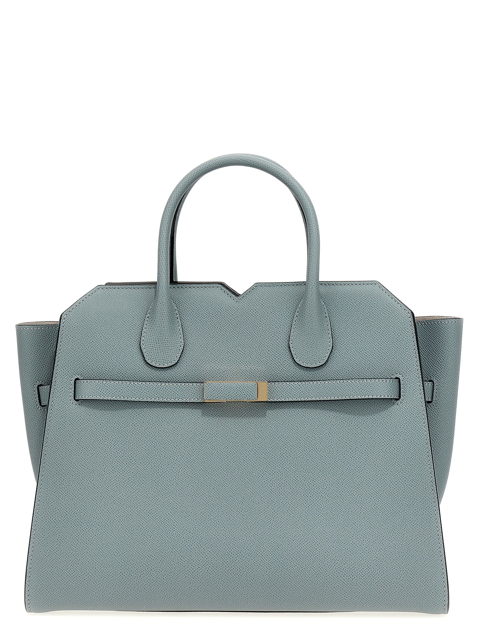 Valextra Gray Calfskin Women's Handbag