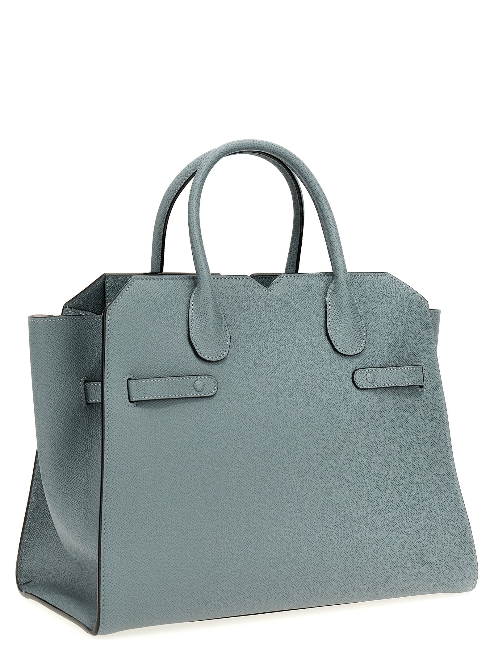 Valextra Gray Calfskin Women's Handbag